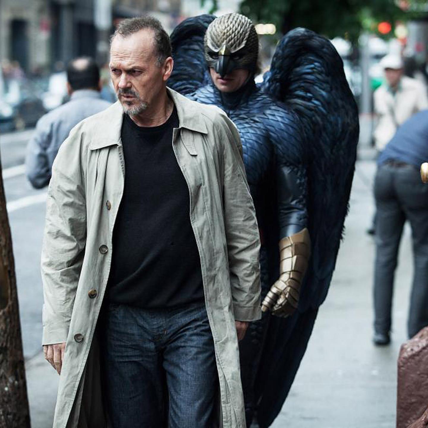 BIRDMAN, l-r Michael Keaton, Benjamin Kanes, 2014. TM and Copyright ©Fox Searchlight