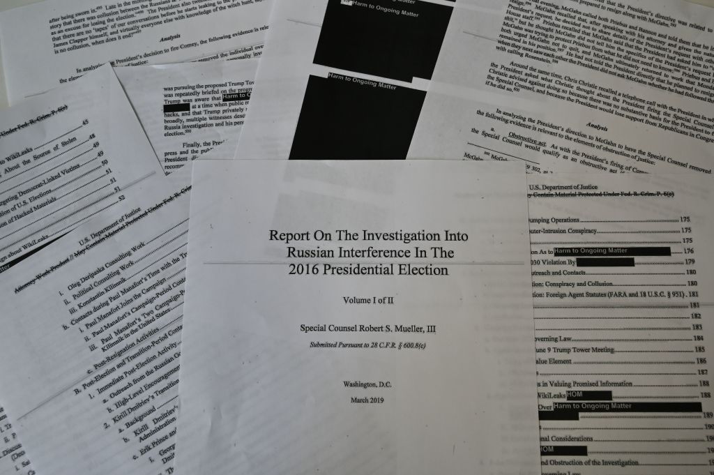 TOPSHOT-US-POLITICS-INVESTIGATION-MUELLER-JUSTICE-REPORT