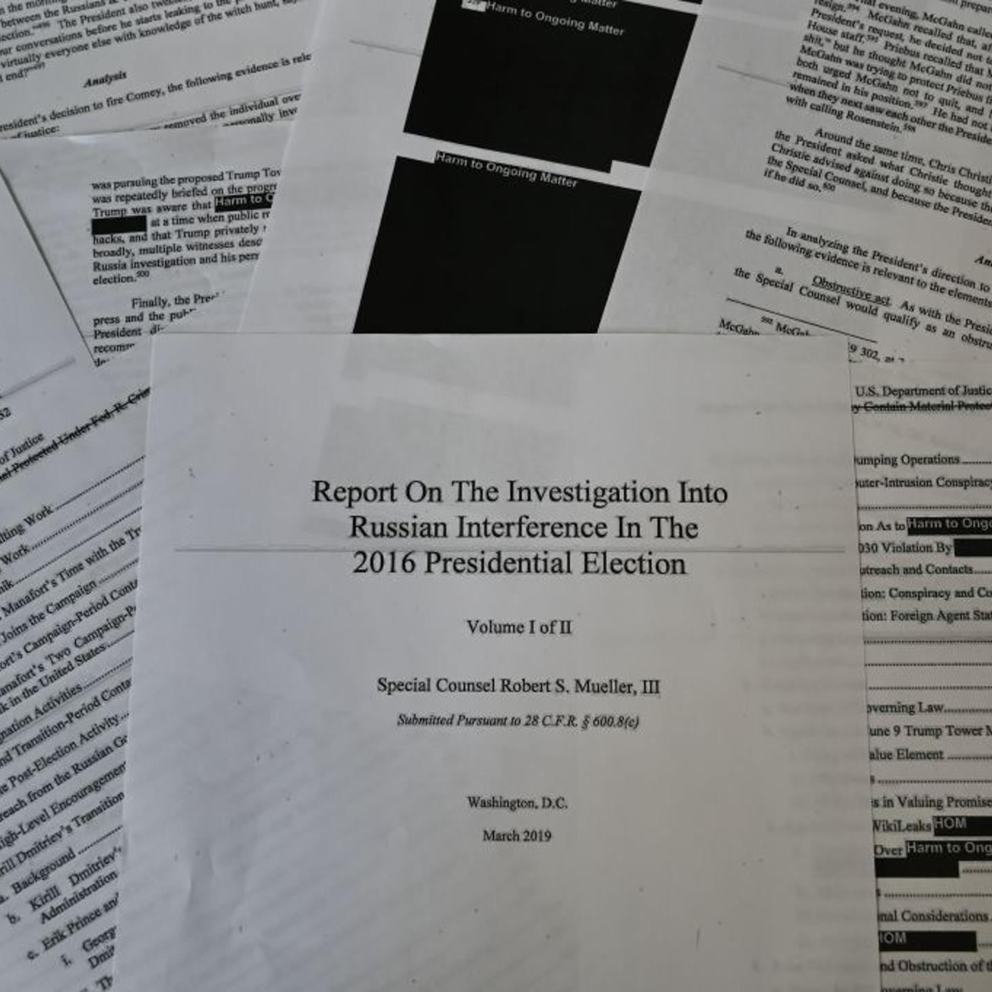 TOPSHOT-US-POLITICS-INVESTIGATION-MUELLER-JUSTICE-REPORT