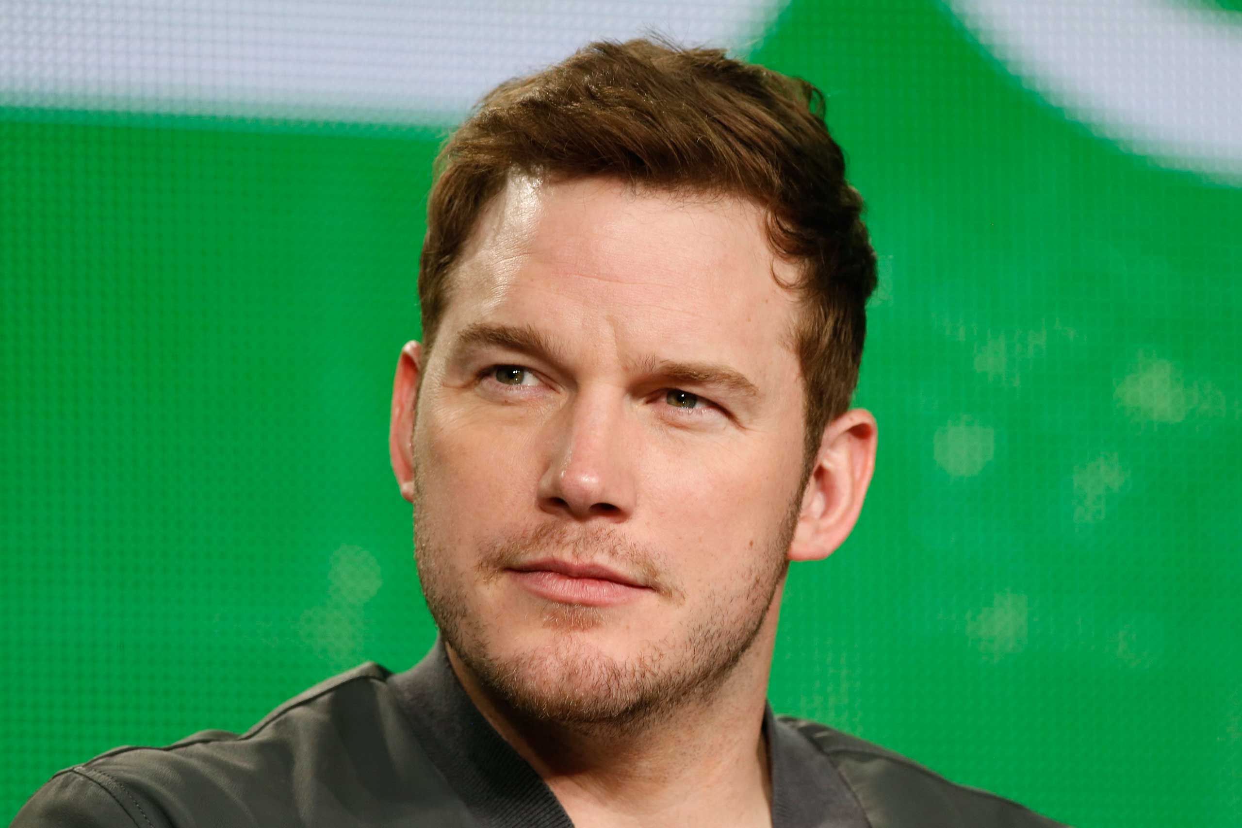 Actor Chris Pratt speaks about the NBC television show "Parks and Recreation" during the TCA presentations in Pasadena, Calif., Jan. 16, 2015.