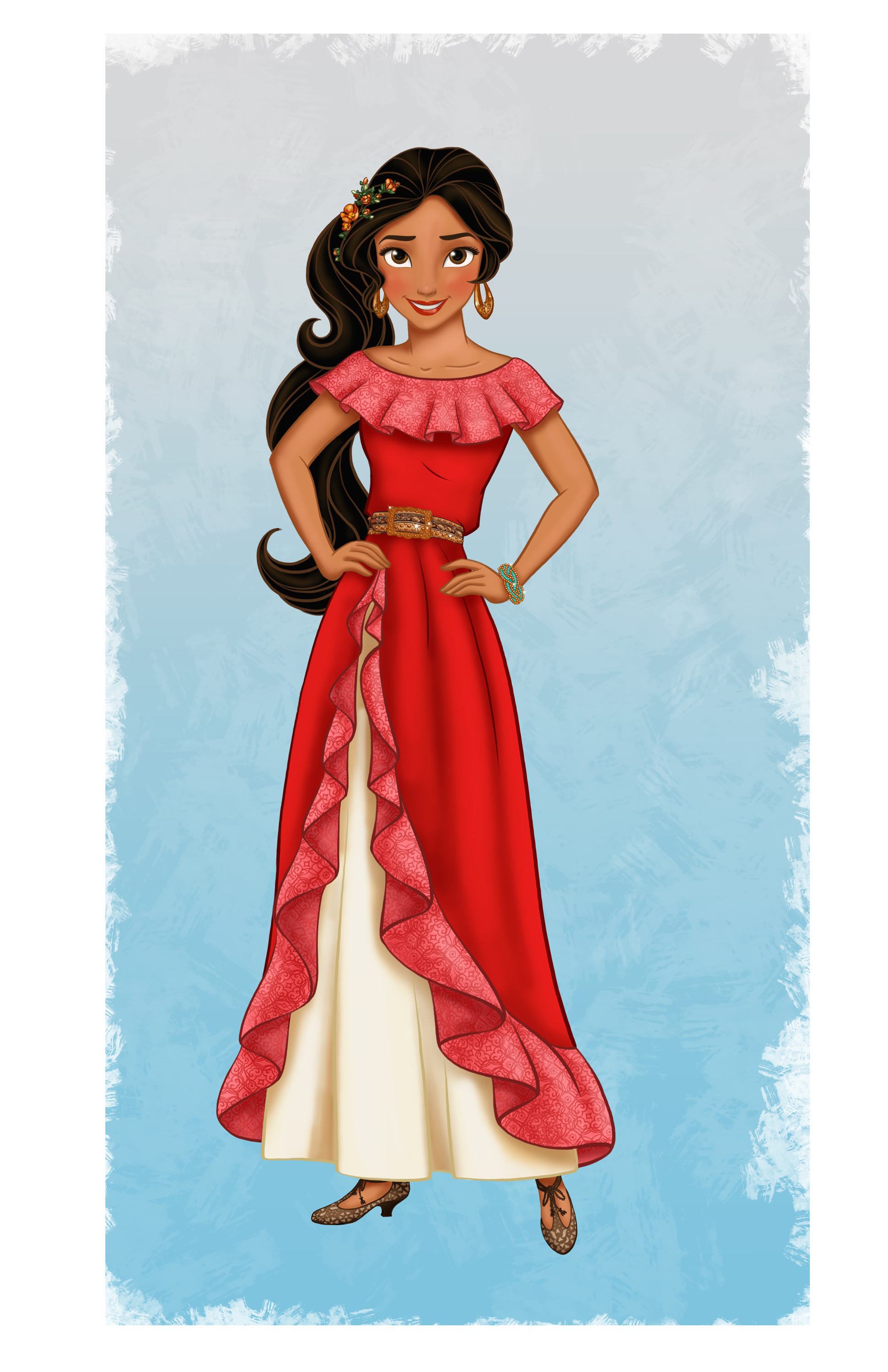princess who wears red dress JASMINE ~ Inspired by the red outfit she wears in the film! ~ (Disney  Princess Collection 6/9) ~ ~ ~ ~ ~ #aladdin #aladdinandjasmine #jasmine  #disneyprincess #disneyprincesses #disneyfanart #balrajlachminarain  #disneyjasmine
