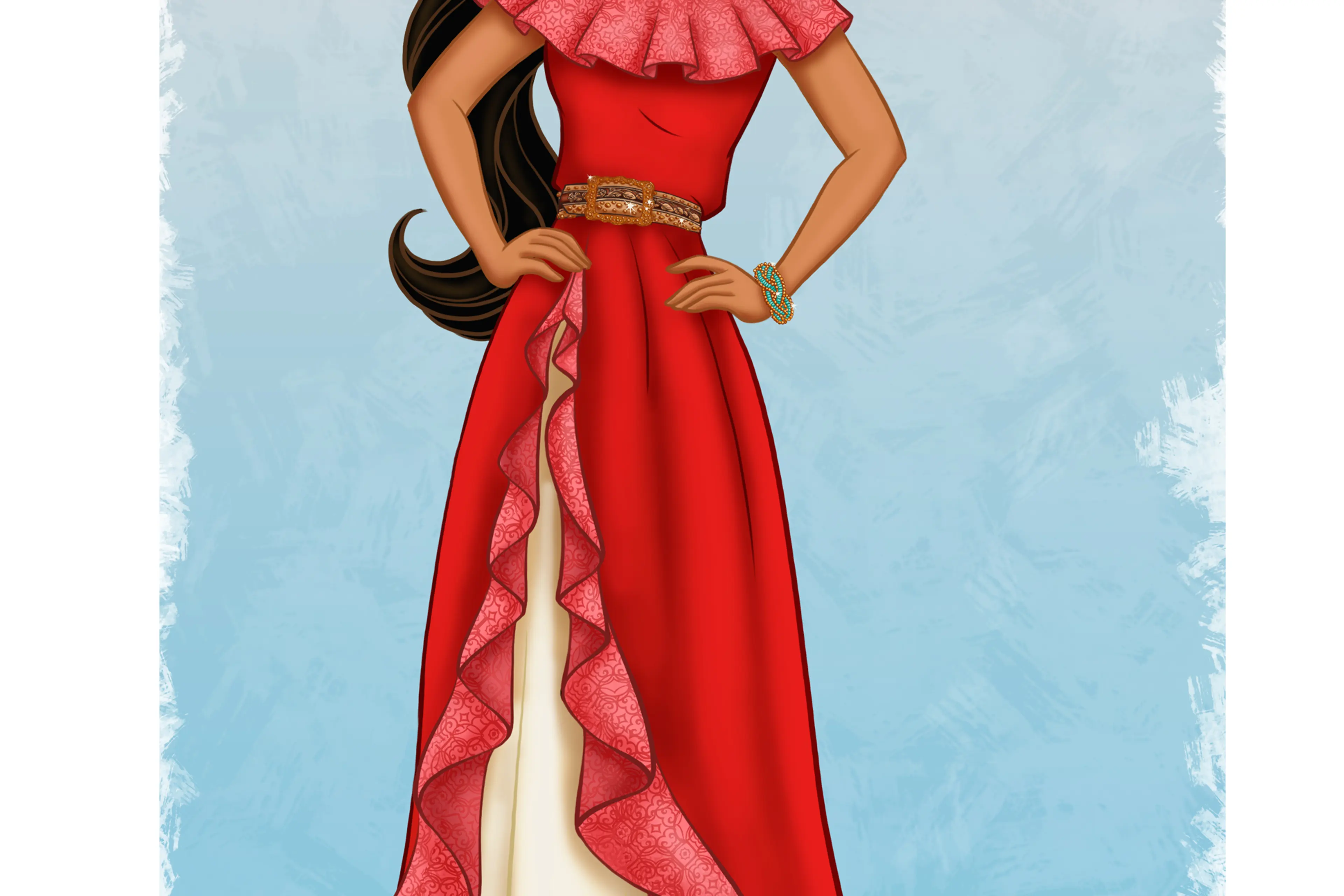 princess who wears red dress JASMINE ~ Inspired by the red outfit she wears in the film! ~ (Disney Princess Collection 6/9) ~ ~ ~ ~ ~ #aladdin #aladdinandjasmine #jasmine #disneyprincess #disneyprincesses #disneyfanart #balrajlachminarain #disneyjasmine