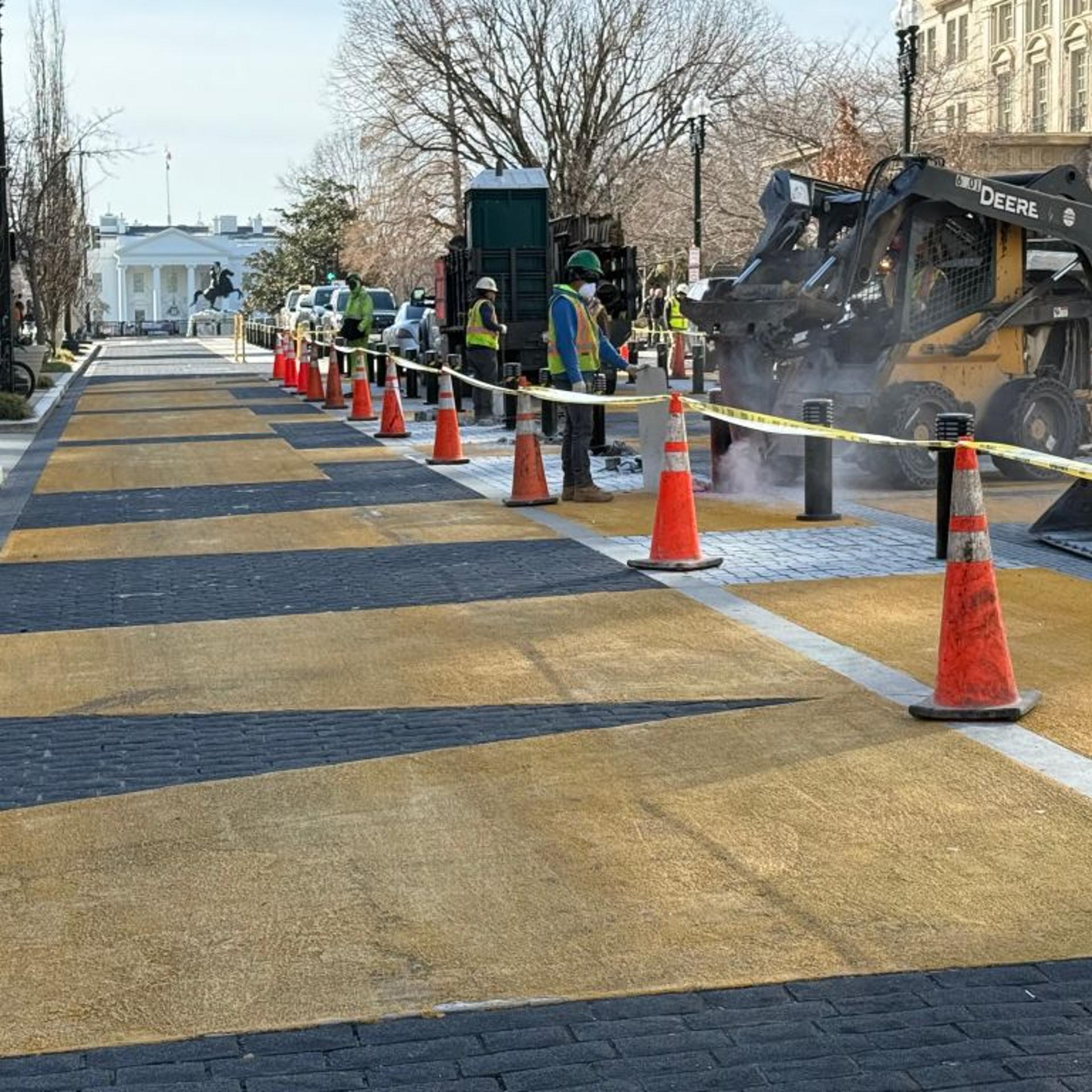 "Black Lives Matter" lettering is removed