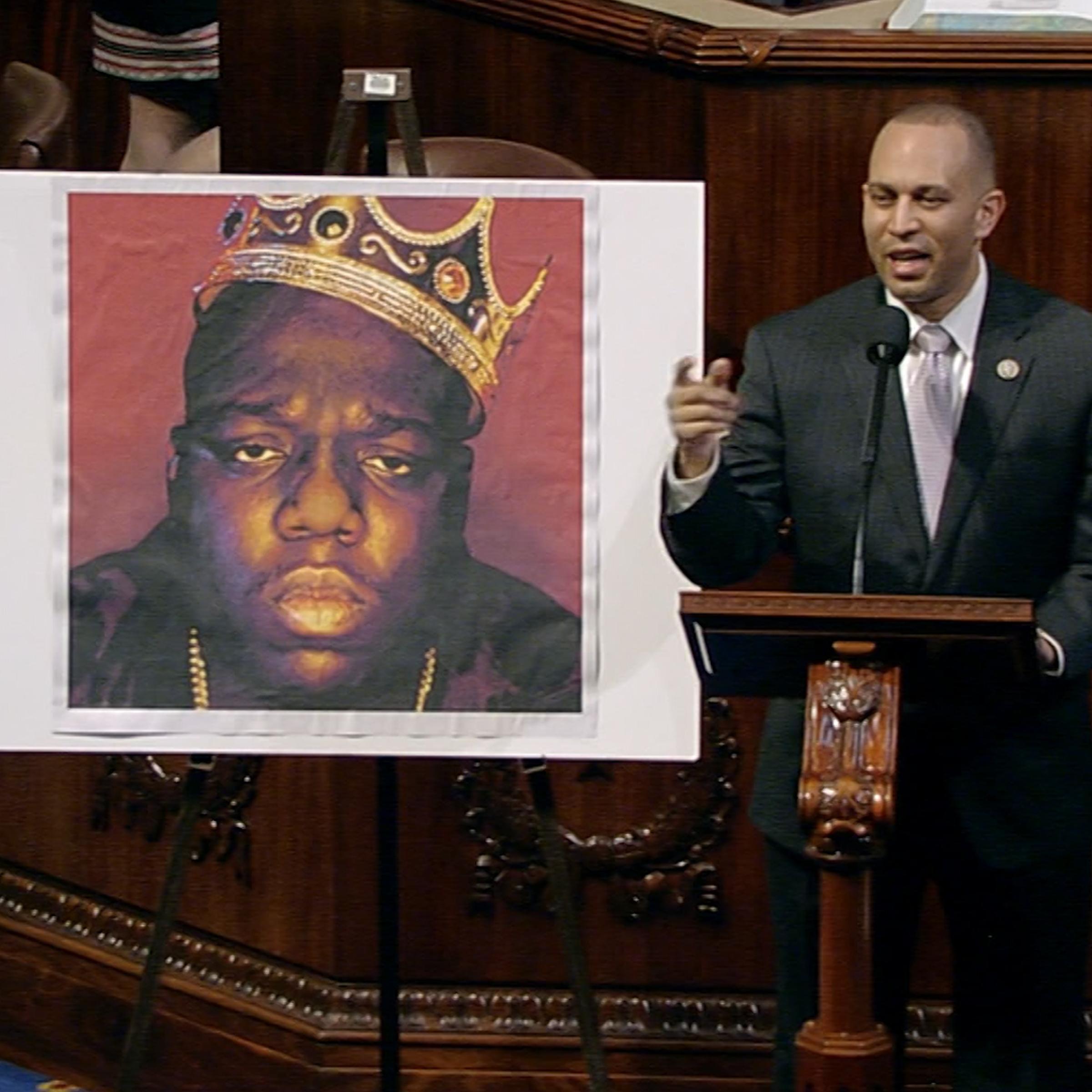 Rep. Hakeem Jeffries on the floor of Congress