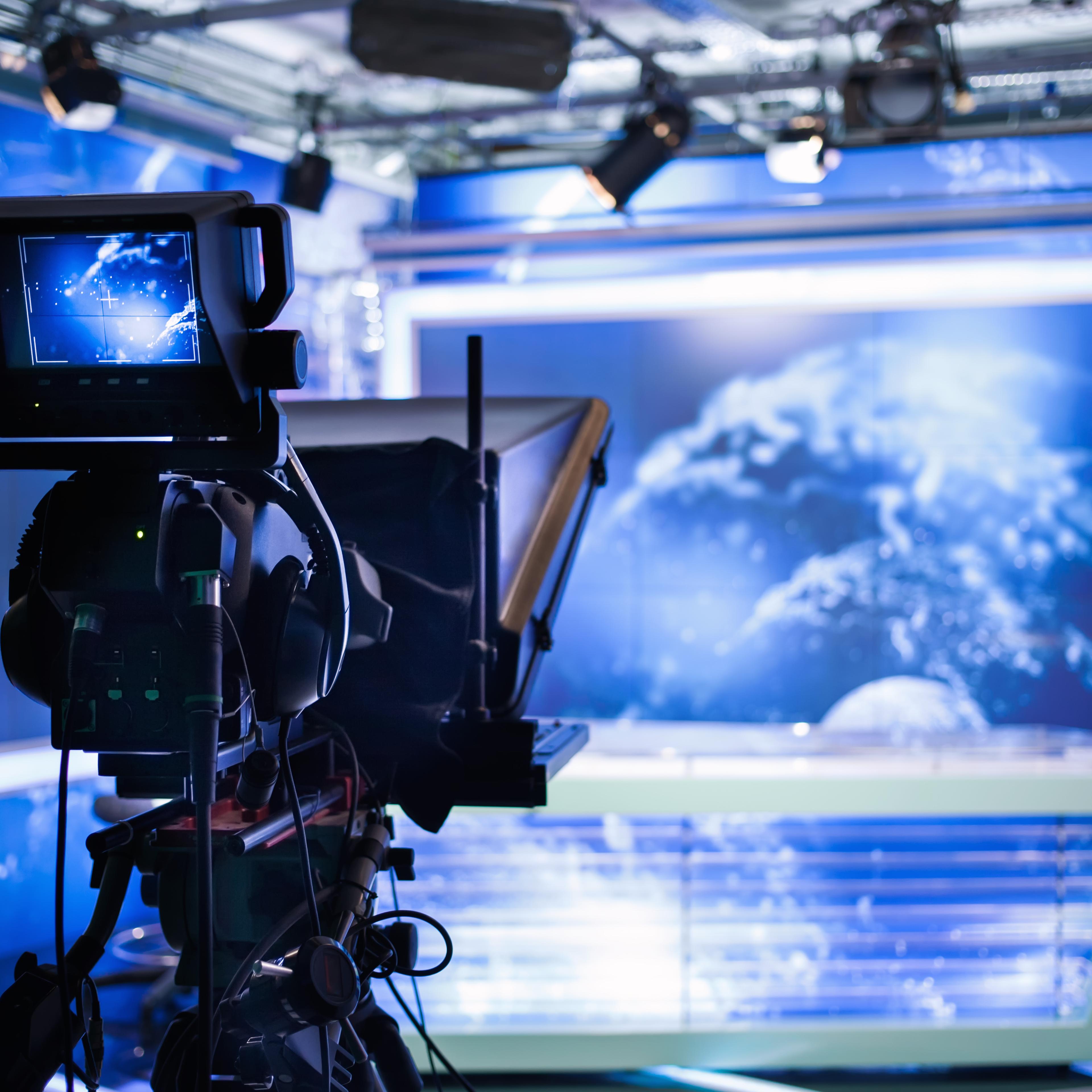 Video camera - recording show in TV studio