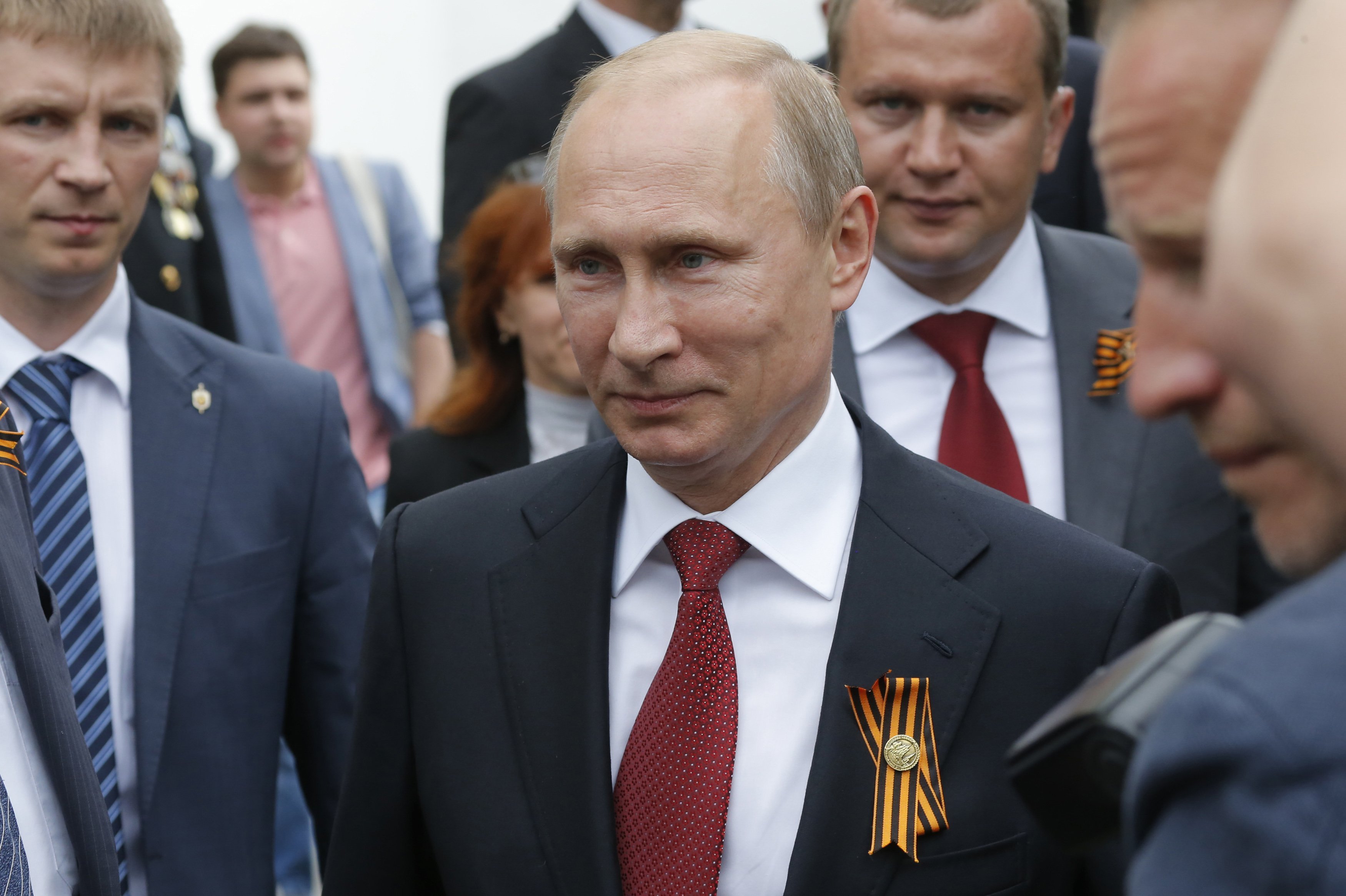 Russian President Vladimir Putin on Victory day in Sevastopol May 9, 2014.