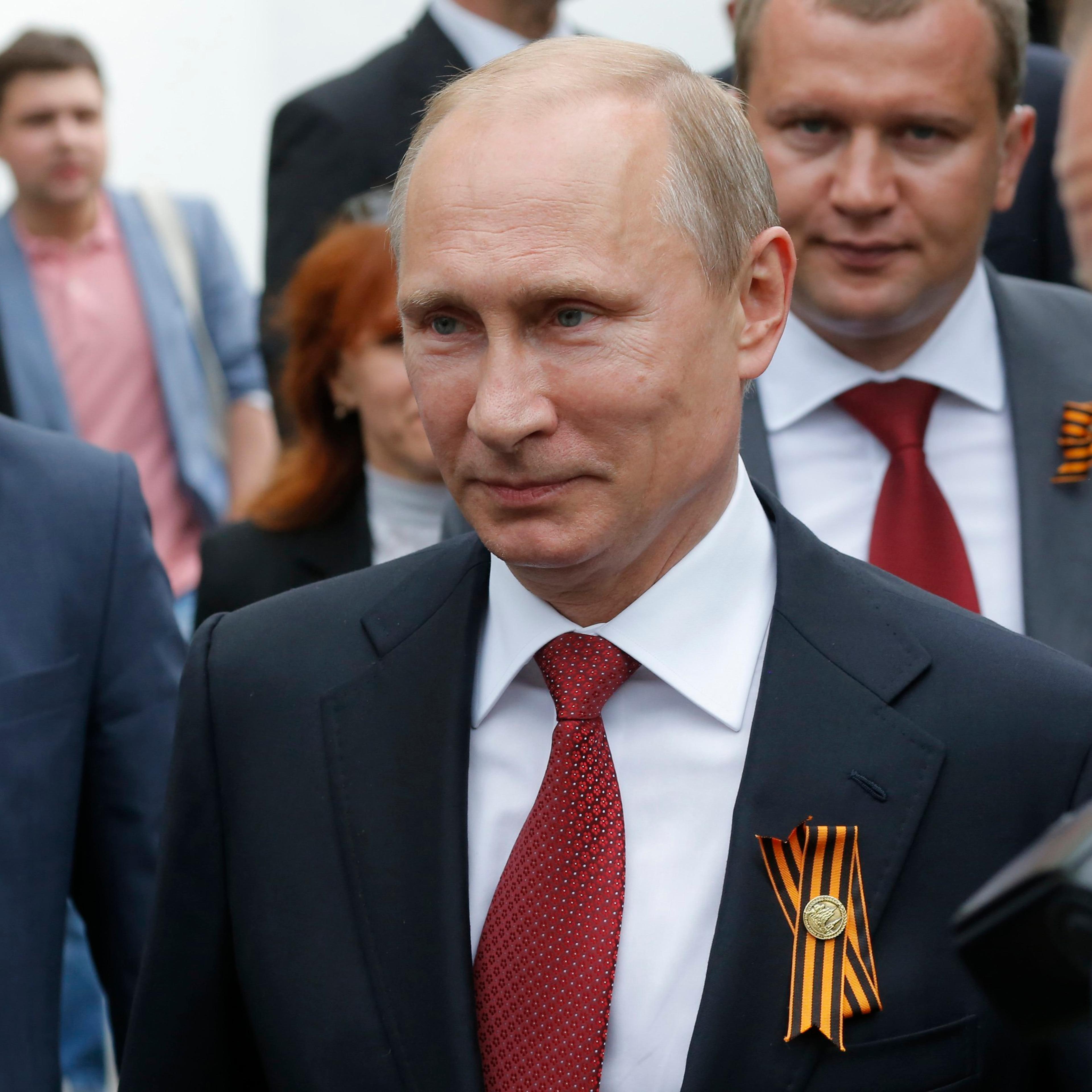 Russian President Vladimir Putin on Victory day in Sevastopol May 9, 2014.