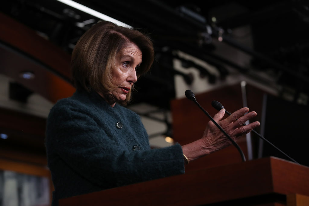 House Speaker Nancy Pelosi Holds Her Weekly News Conference On Capitol Hill