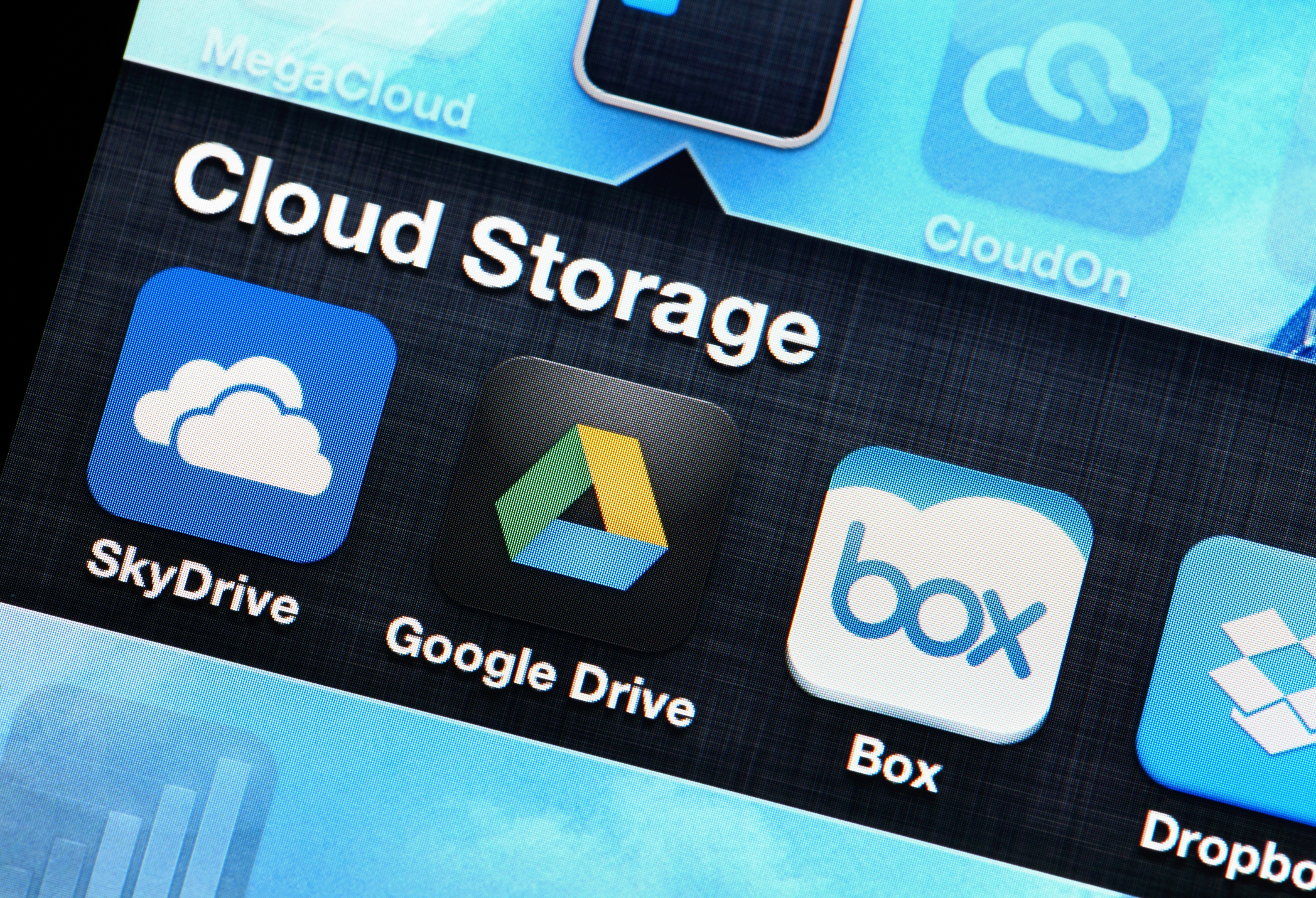 Mobile application of cloud storage