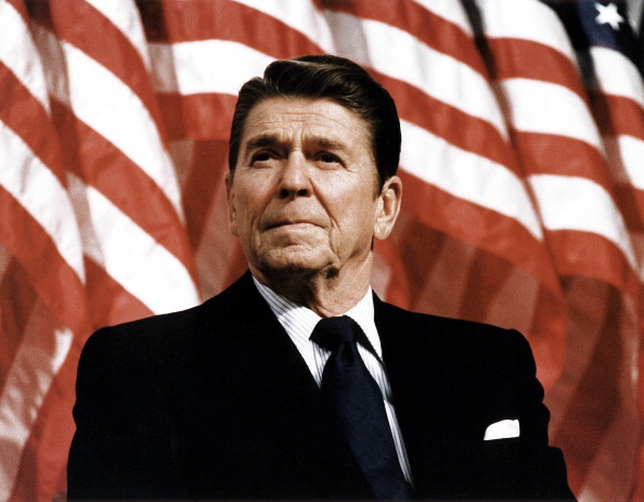 President Ronald Reagan at Durenberger Republican convention Rally, 1982