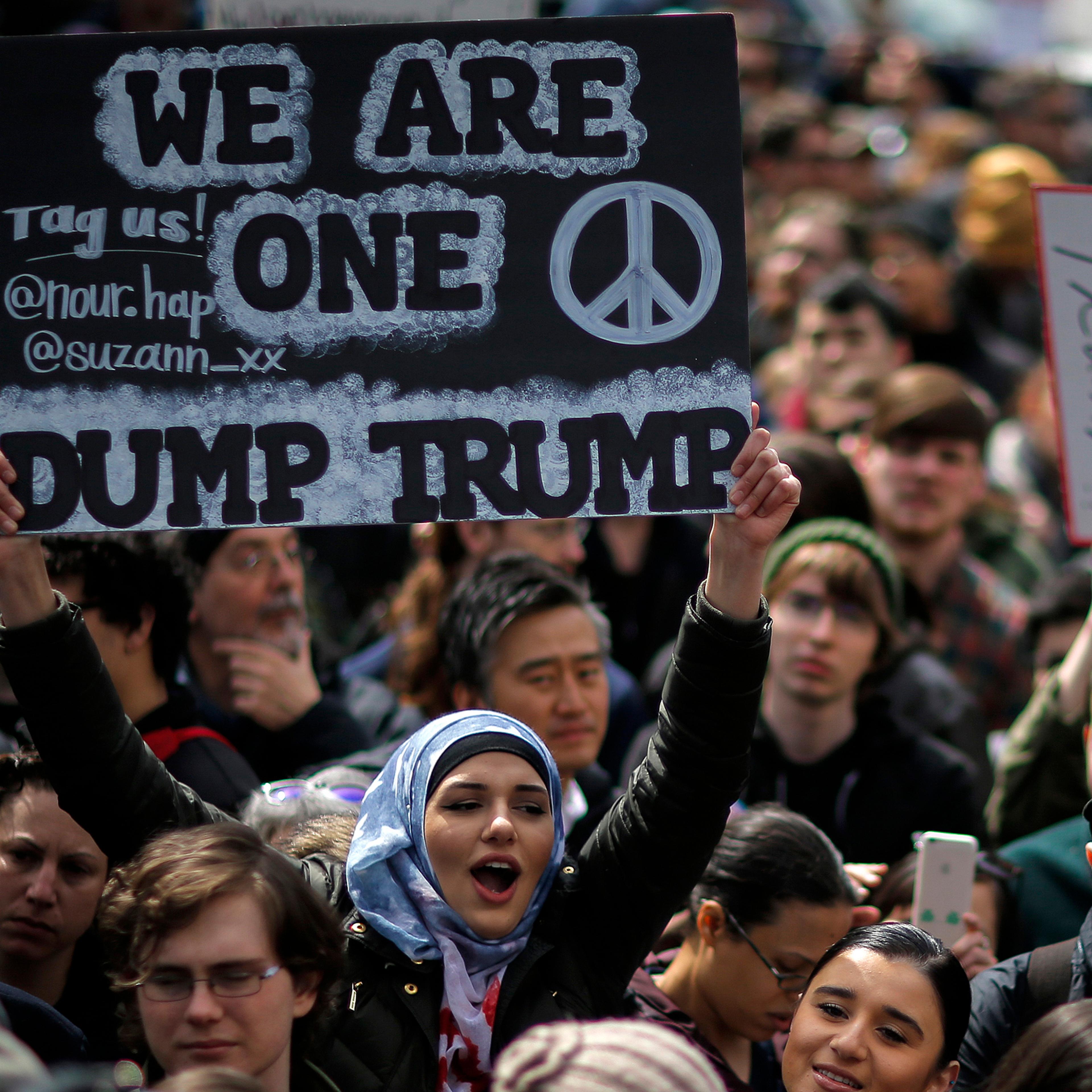 Anti-Trump Rally Held In New York City