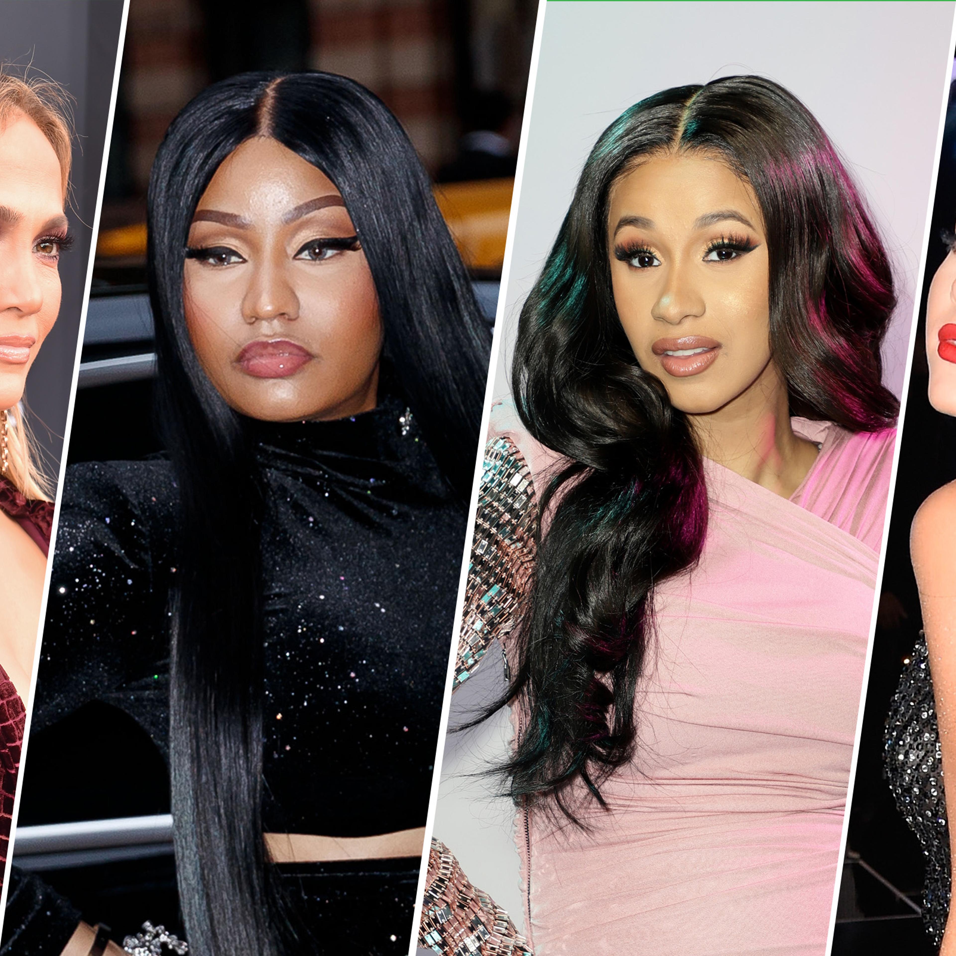 Jennifer Lopez, Nikki Minaj, Cardi B and Ariana Grande