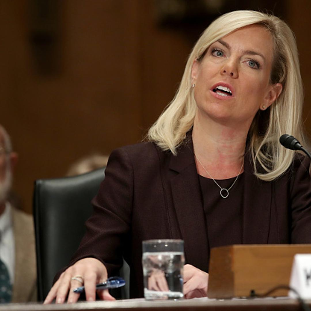 Kirstjen Nielsen, nominee to be the next Secretary of the Homeland Security Department, testifies before the Senate Homeland Security and Governmental Affairs Committee November 8, 2017 in Washington, DC.