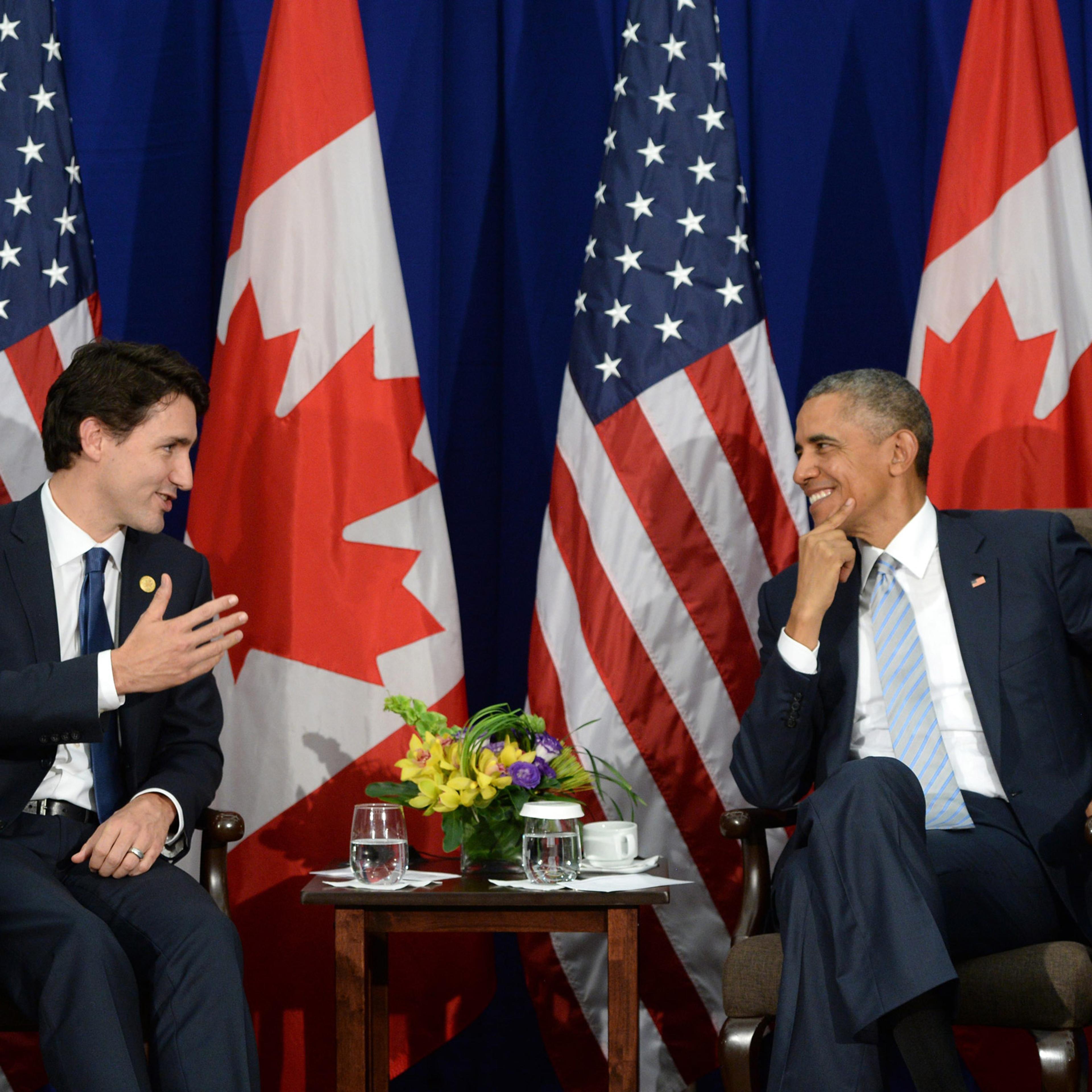 Justin Trudeau, Barack Obama