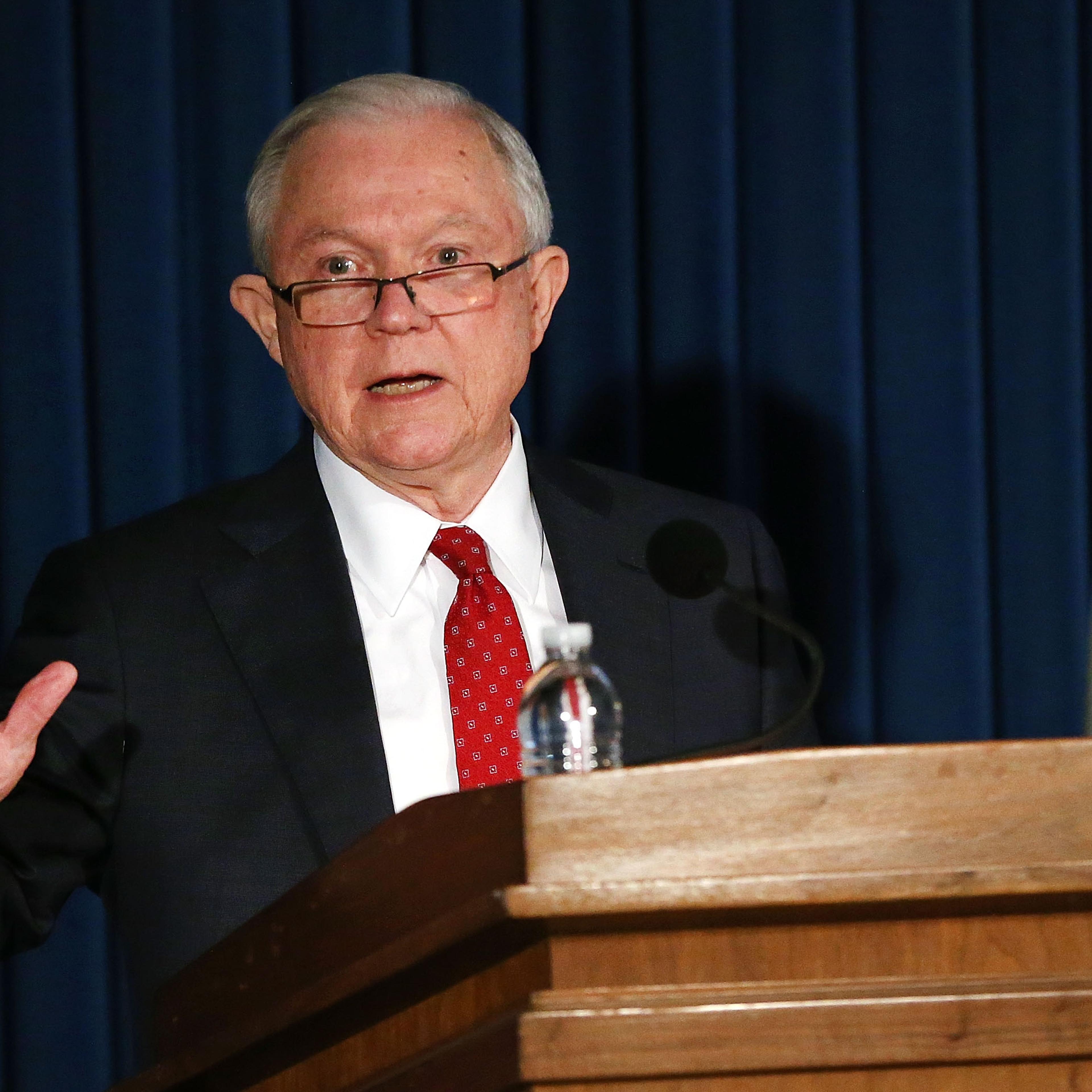 Attorney General Jeff Sessions Delivers Remarks On National Security In NYC