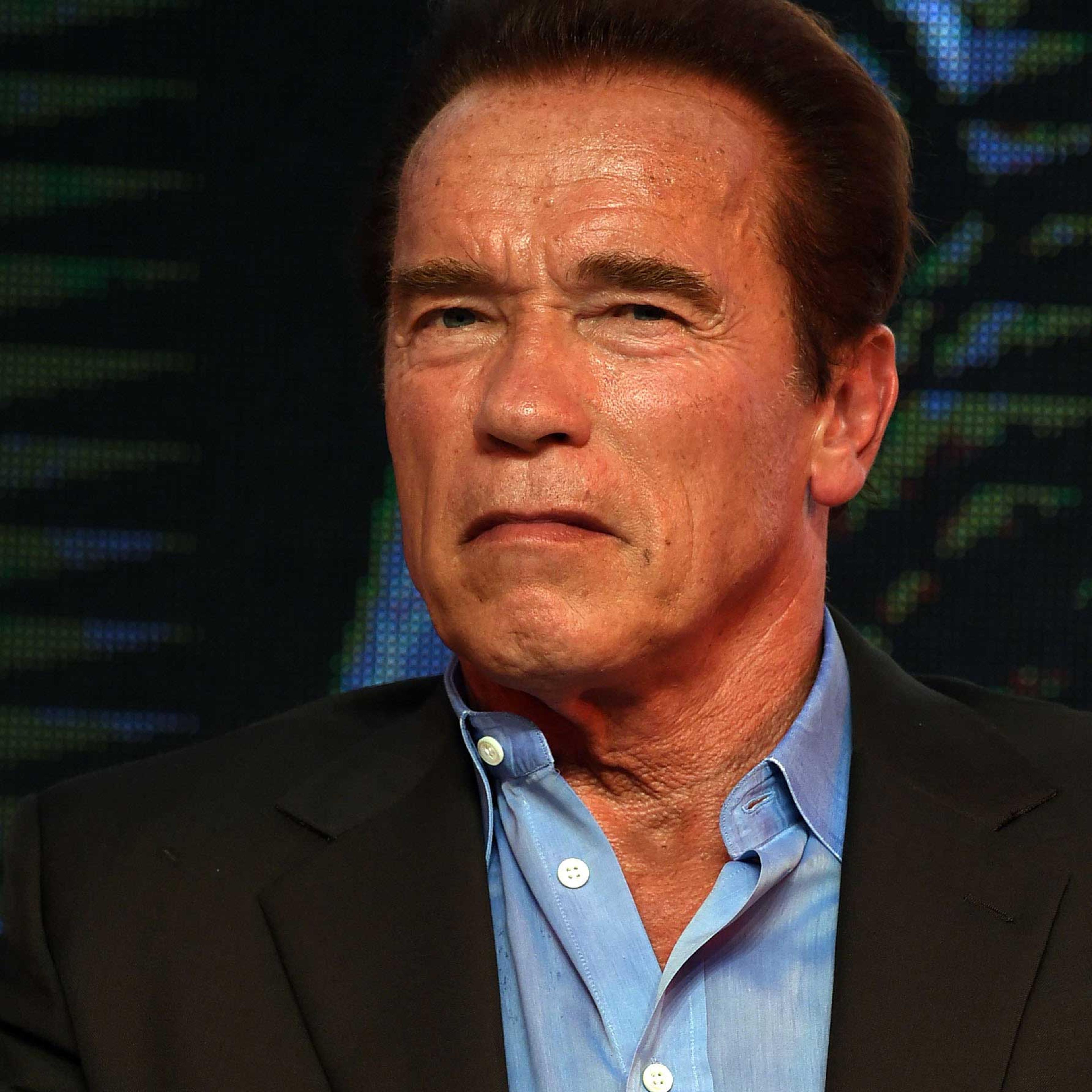 Arnold Schwarzenegger Attends Shanghai Press Conference Of "Terminator Genisys"