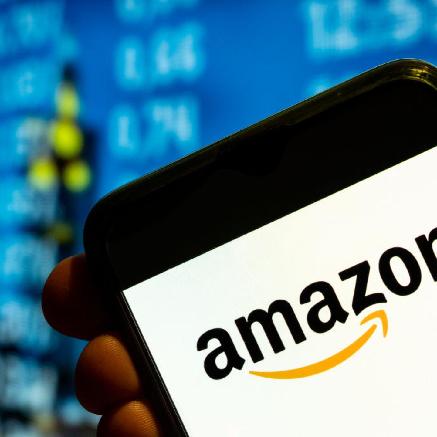 In this photo illustration, the American electronic commerce