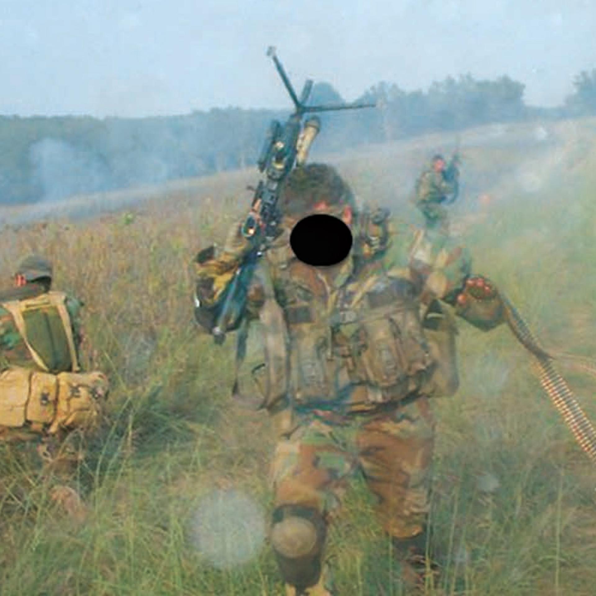 Me running and gunning during some training when I was at ST5.