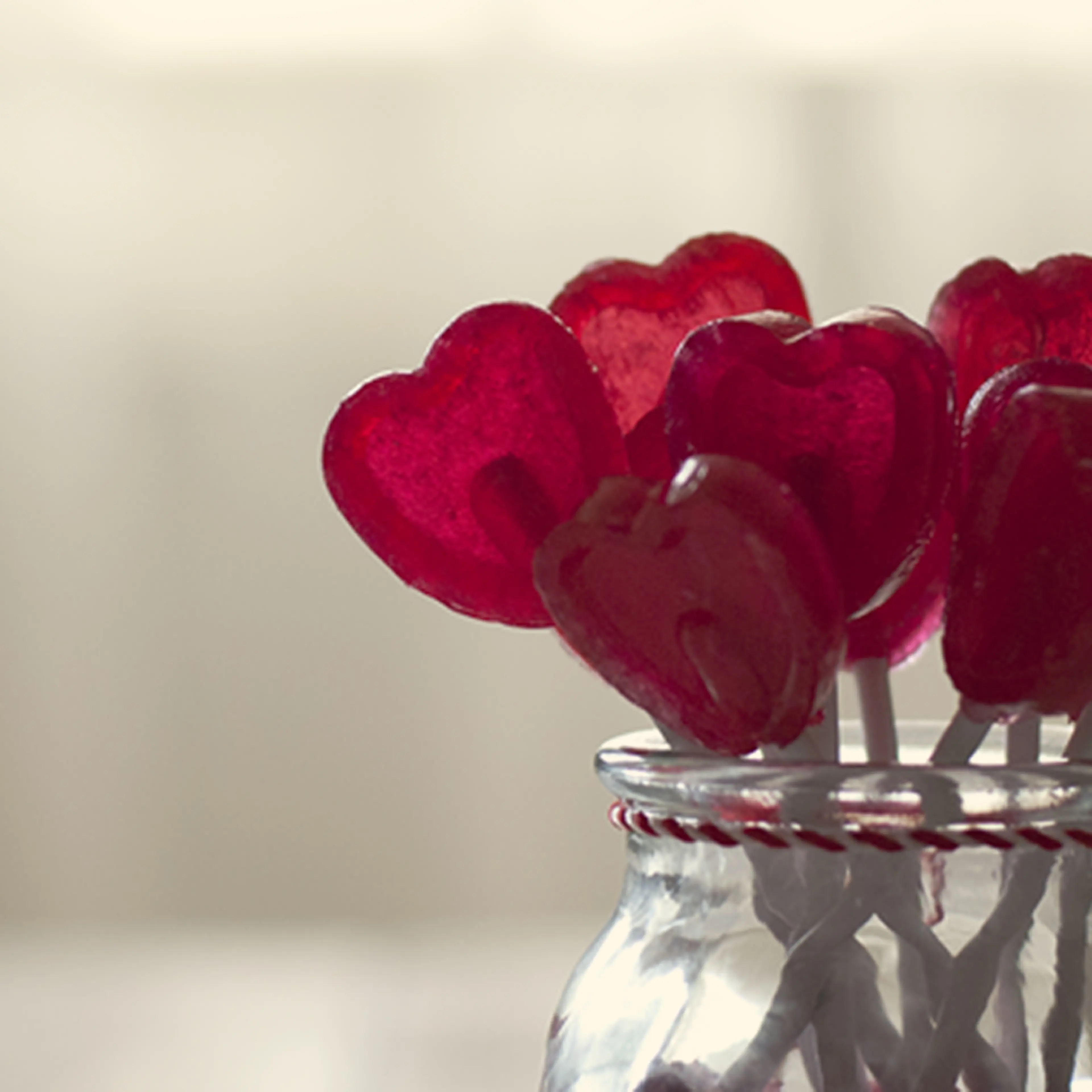 heart lollipops