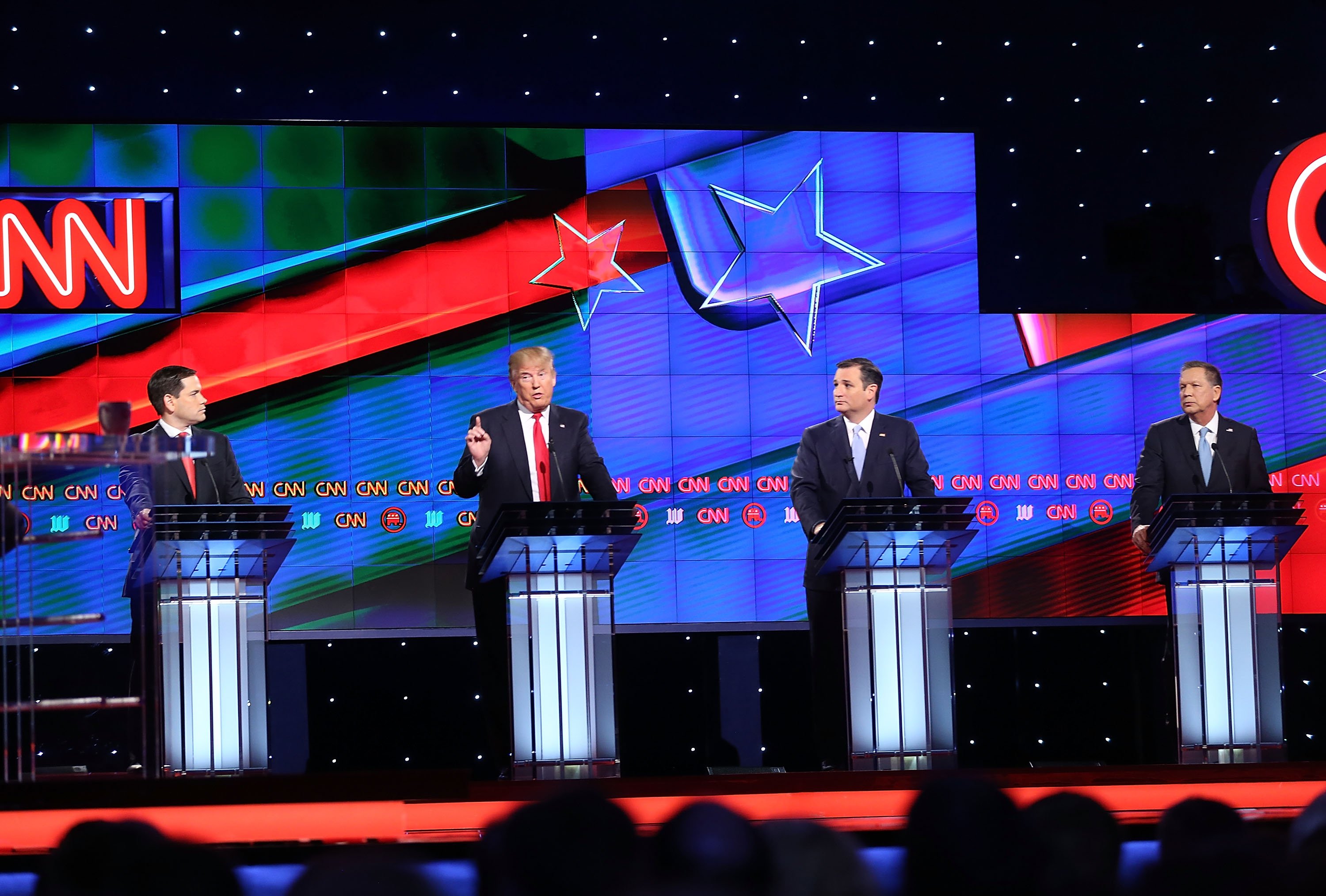 Republican Presidential Candidates Debate In Miami Area