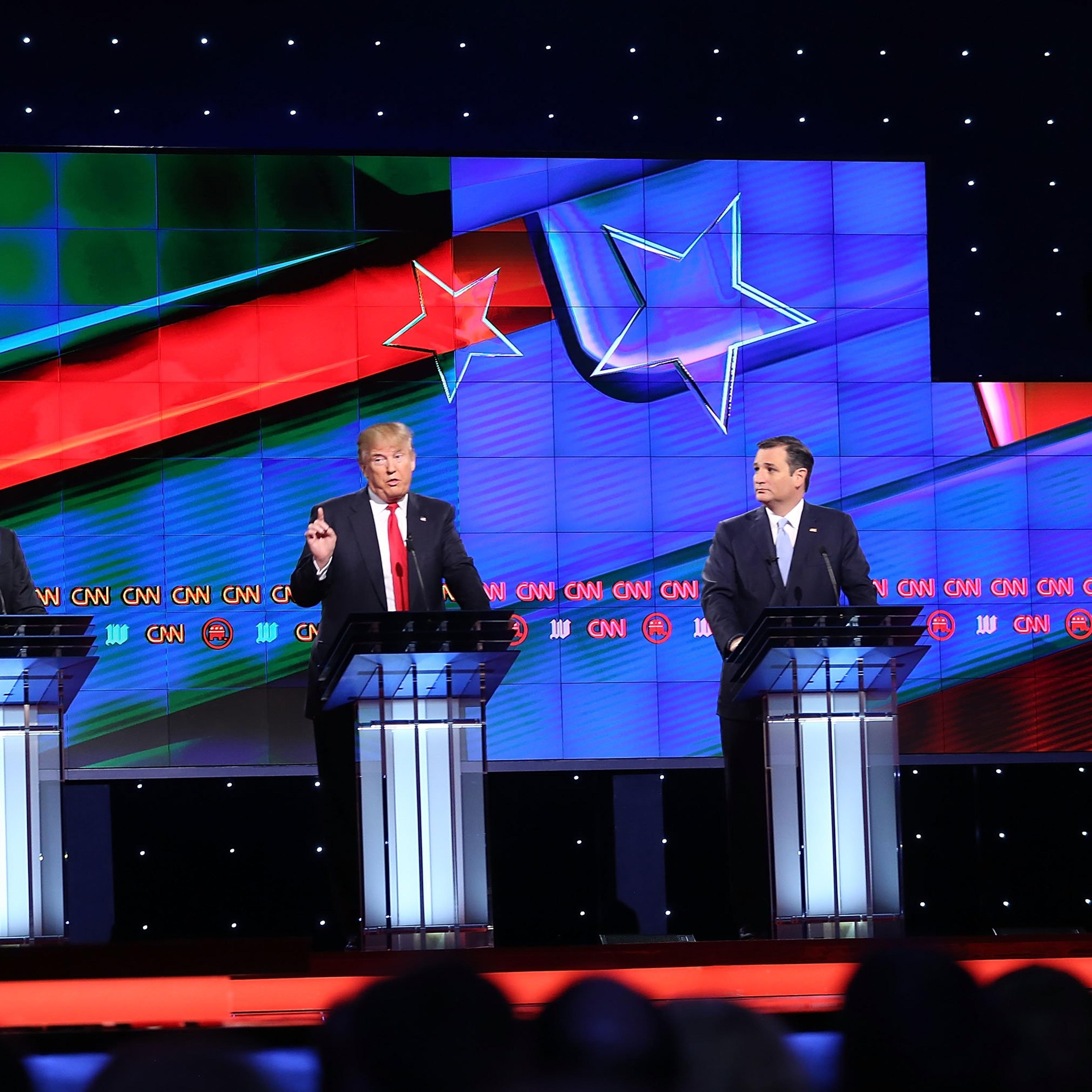 Republican Presidential Candidates Debate In Miami Area