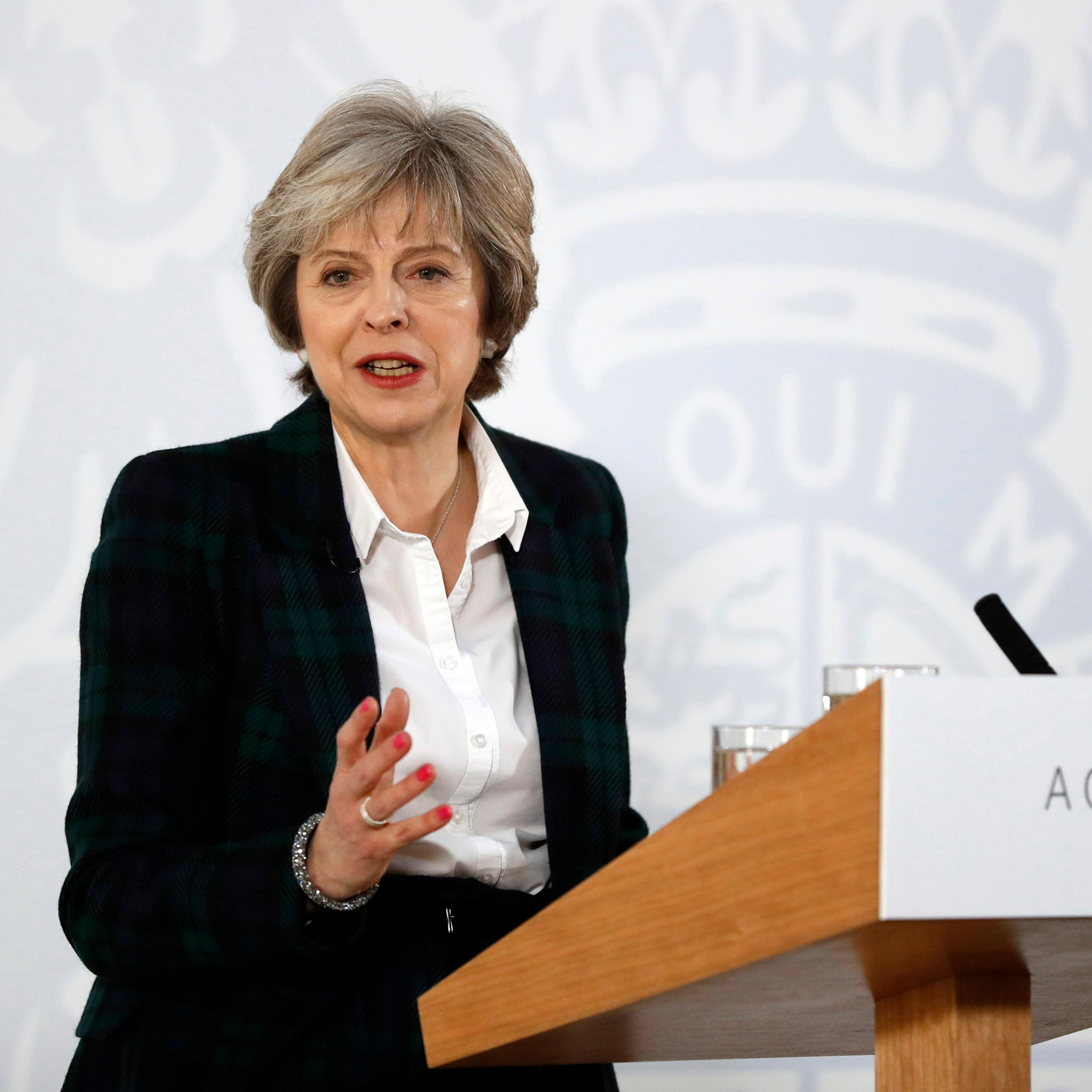 The British Prime Minister Delivers Her Brexit Speech