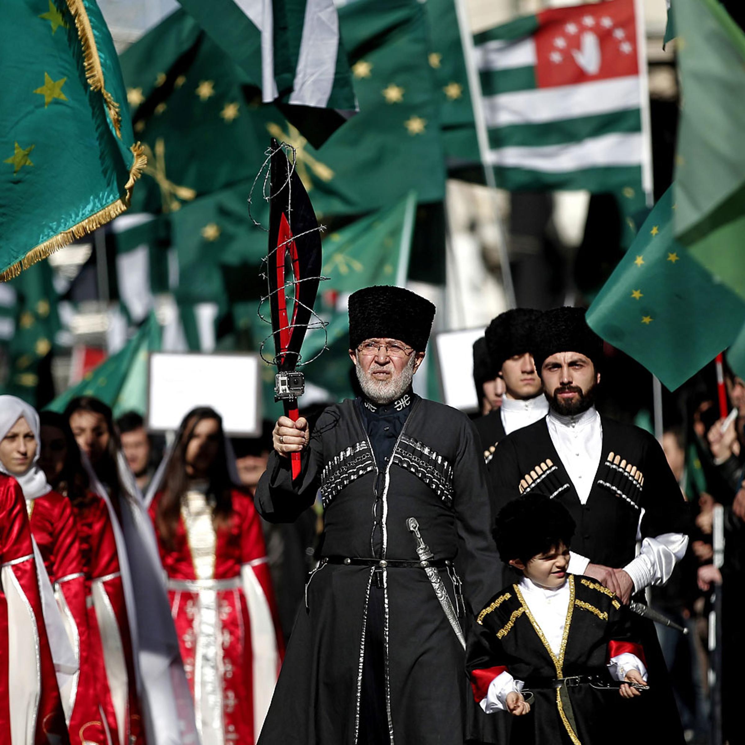 Circassians protest in Turkey against Olympic Games 2014 in Sochi