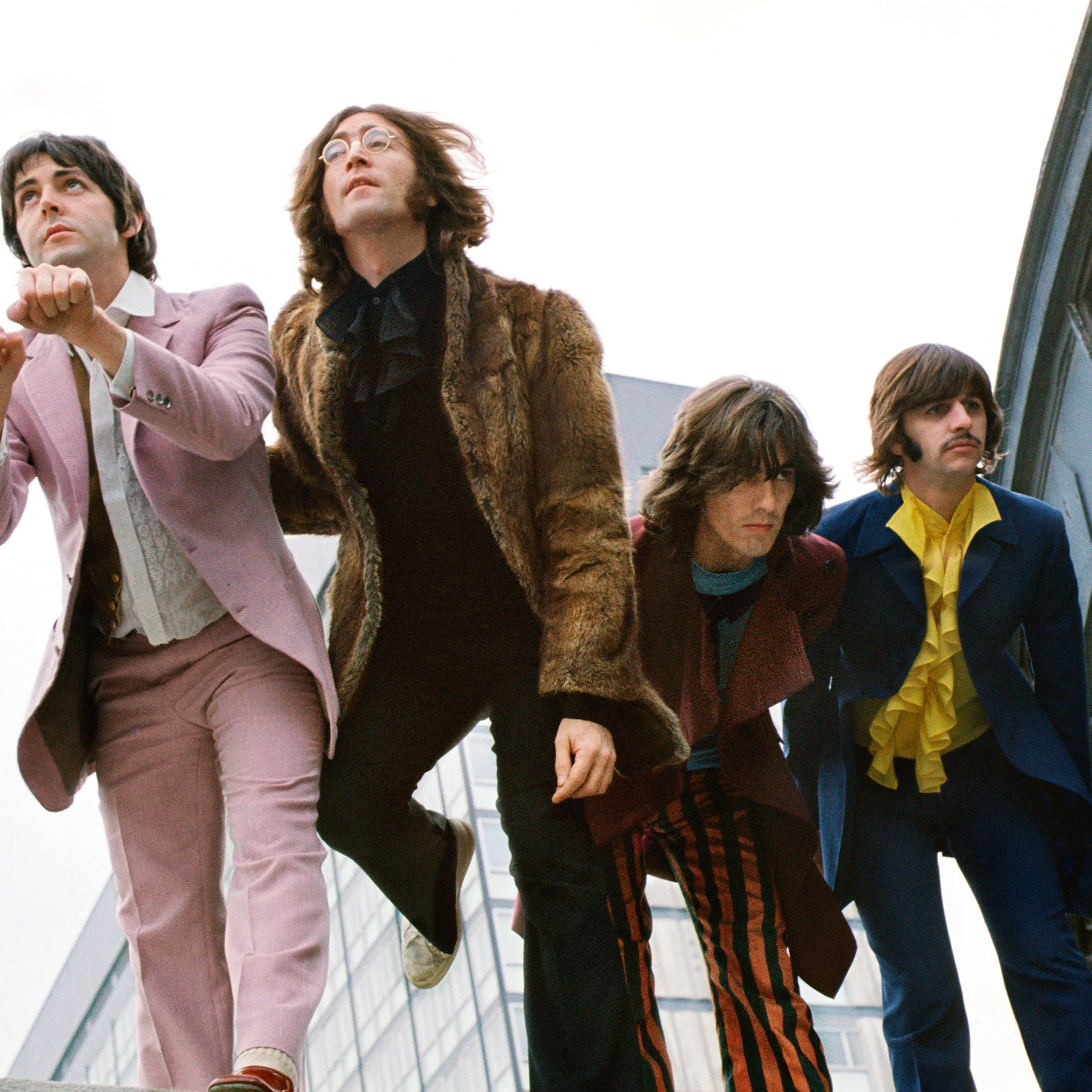 The Beatles Mad Day Out photoshoot in 1968.