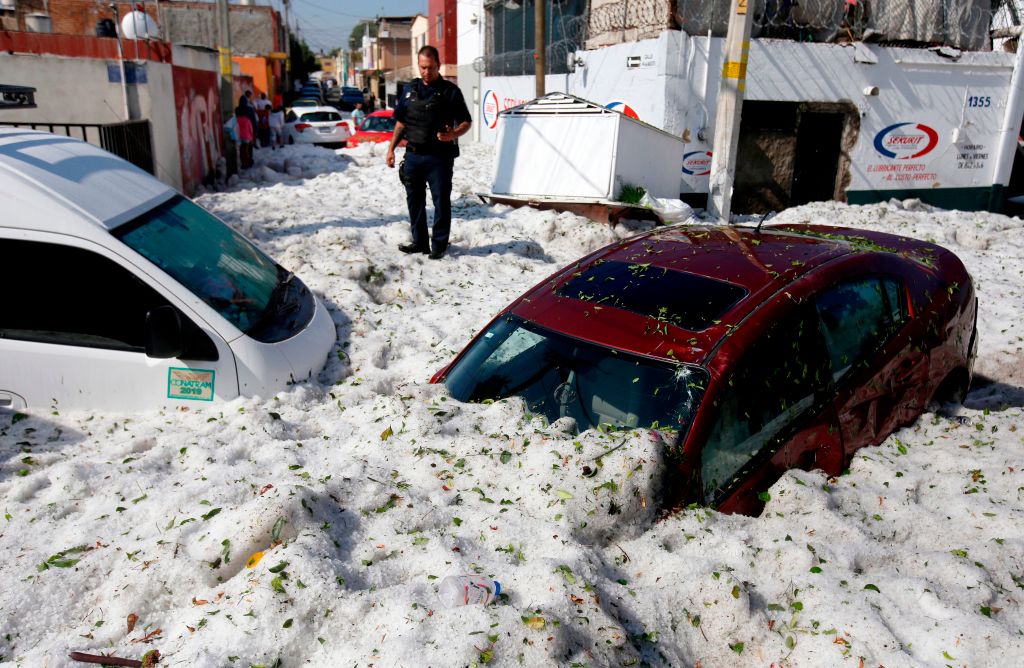 Mexico Guadalajara Hailstorm