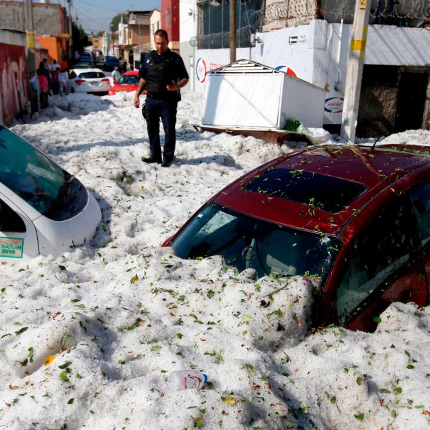 Mexico Guadalajara Hailstorm