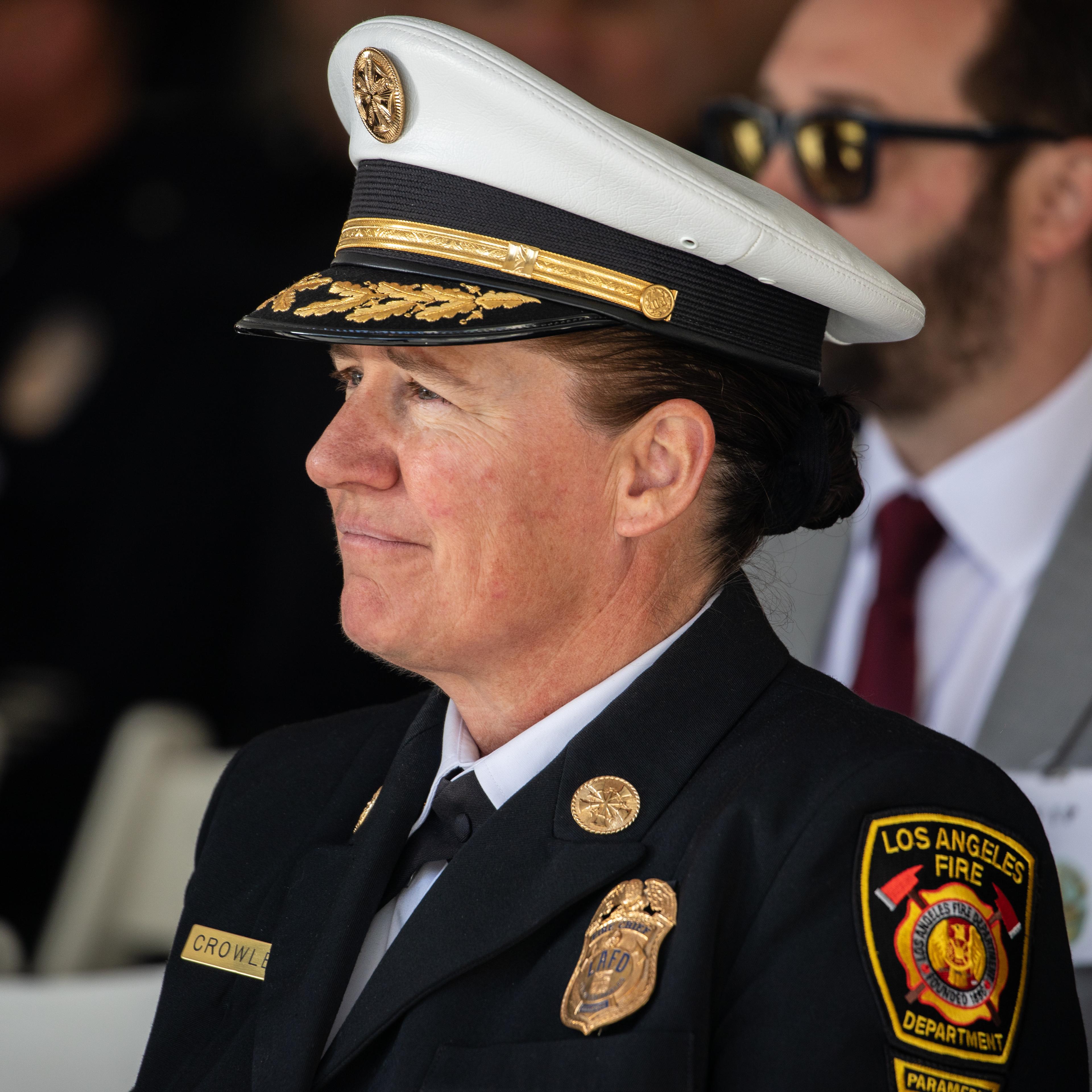 Los Angeles City Fire Department Chief Kristin Crowley
