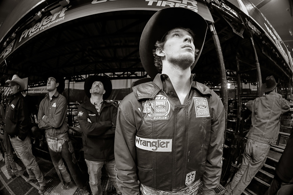 Professional bull rider Mason Lowe