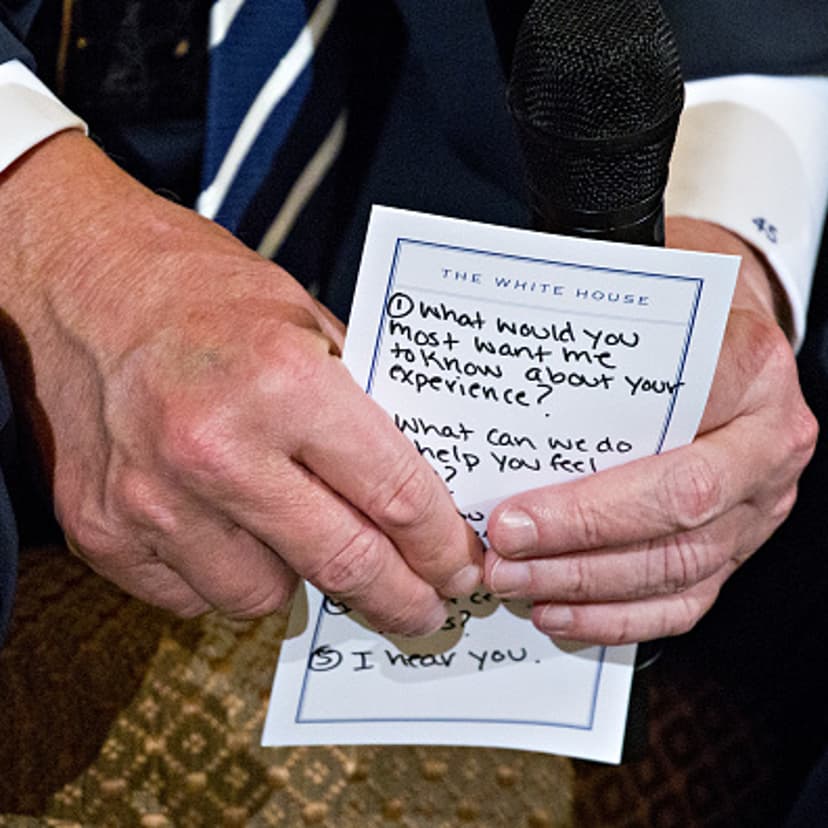 President Trump Hosts A Listening Session With High School Students And Teachers On Gun Violence
