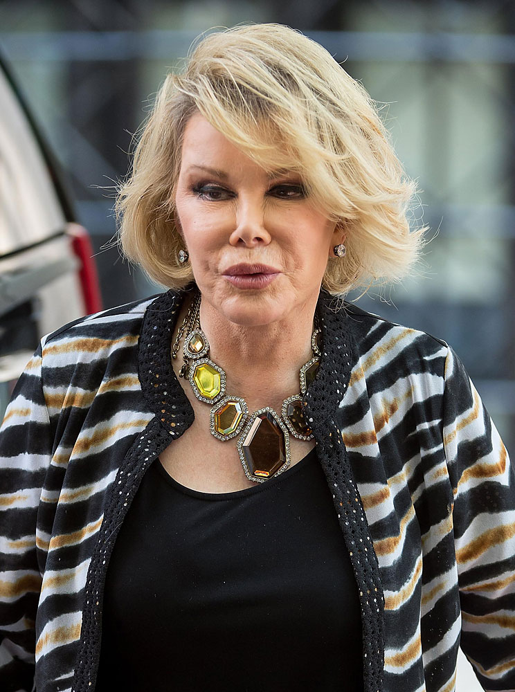 Joan Rivers seen on the streets of Manhattan on July 12, 2014 in New York City.