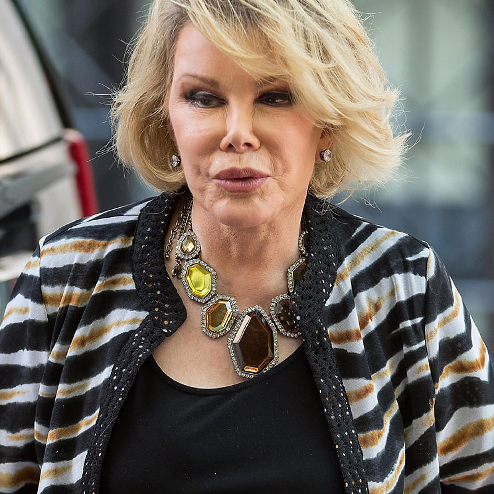 Joan Rivers seen on the streets of Manhattan on July 12, 2014 in New York City.