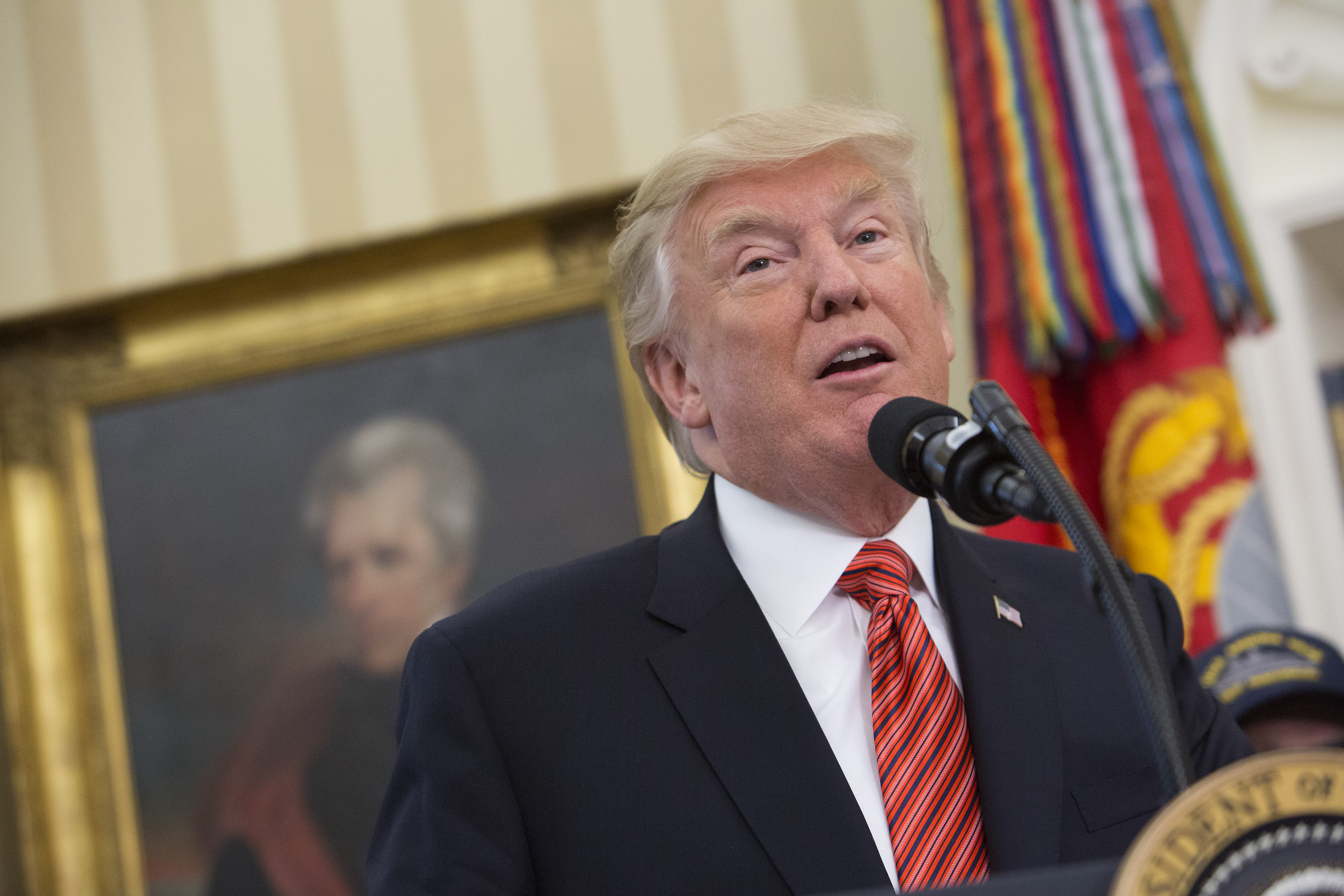 President Trump Meets With Survivors From The USS Arizona