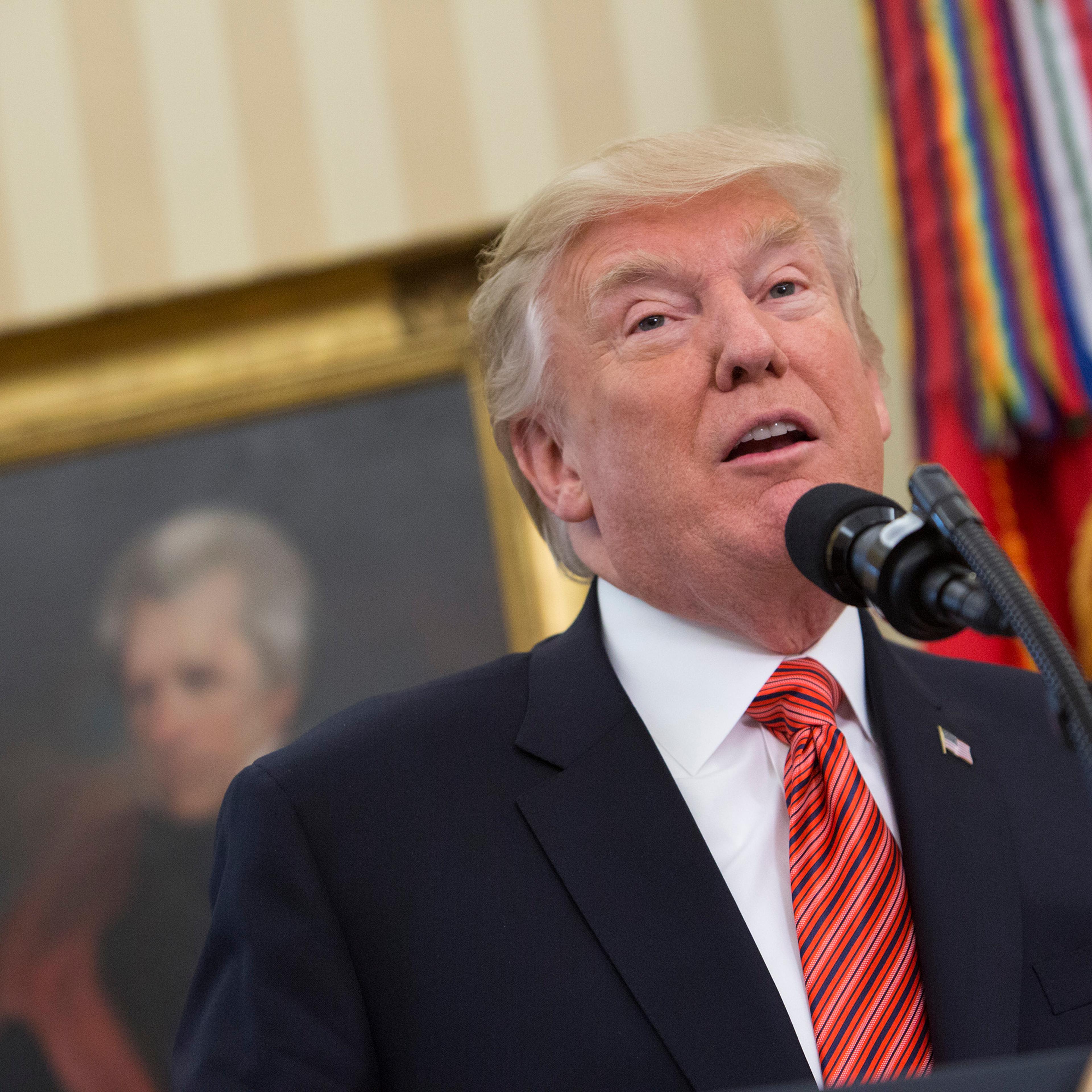 President Trump Meets With Survivors From The USS Arizona