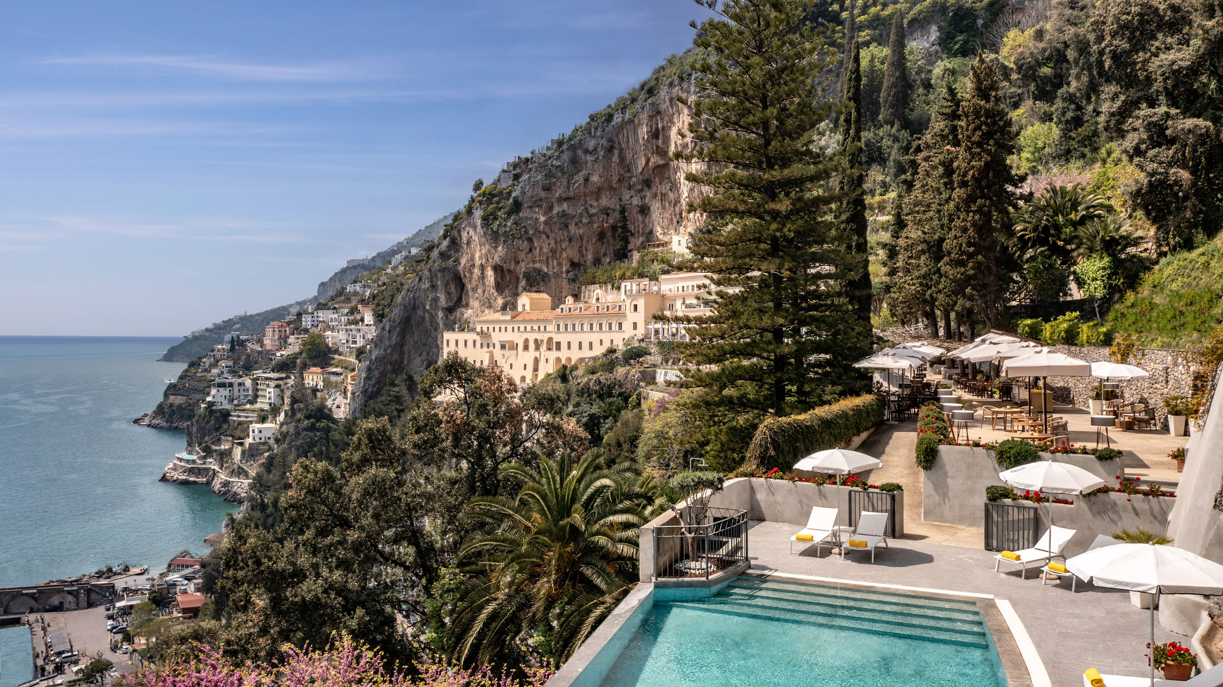 The coastal view at Anantara Convento di Amalfi Grand Hotel