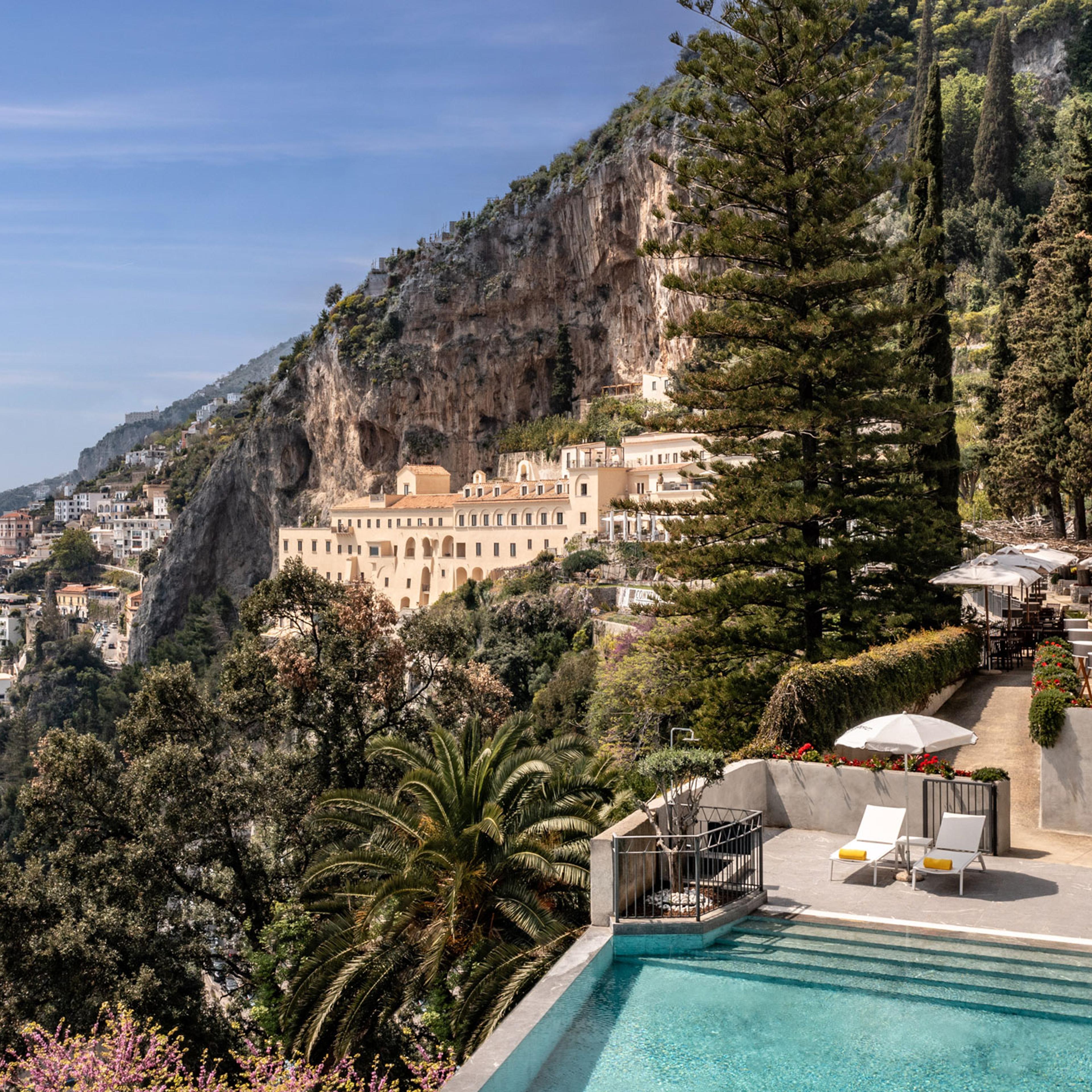 The coastal view at Anantara Convento di Amalfi Grand Hotel
