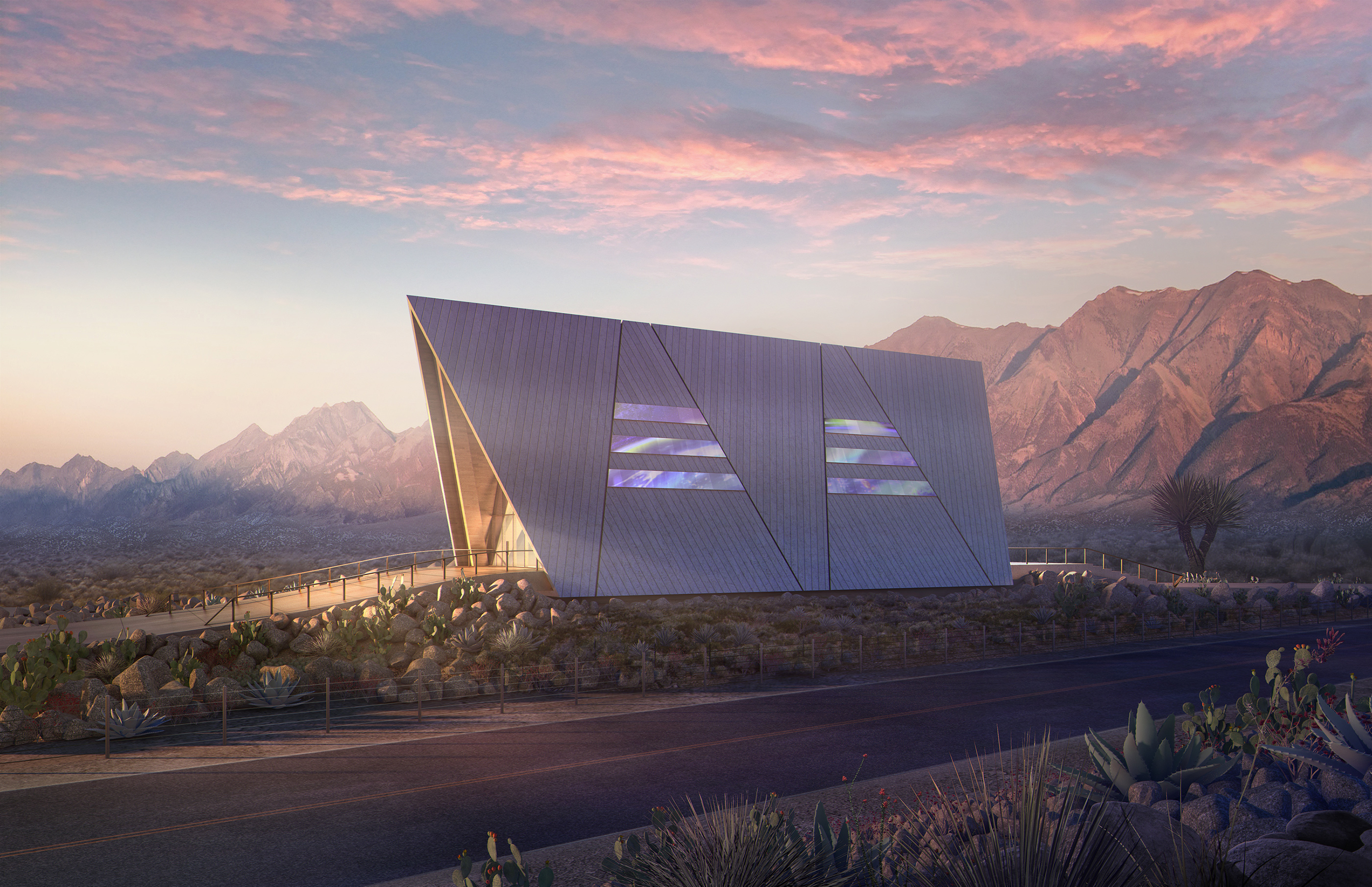 A rendering of an Oklo Aurora power plant