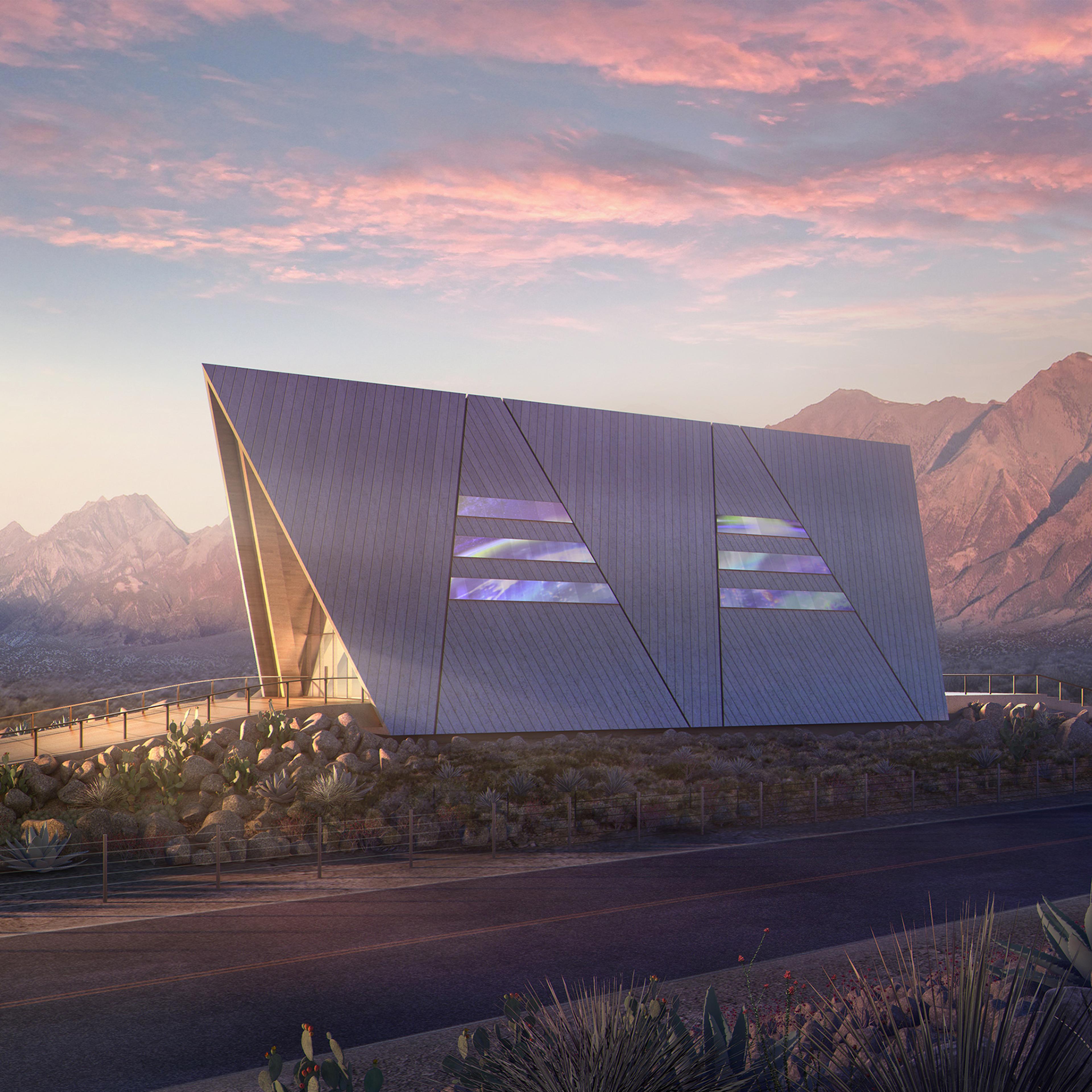 A rendering of an Oklo Aurora power plant