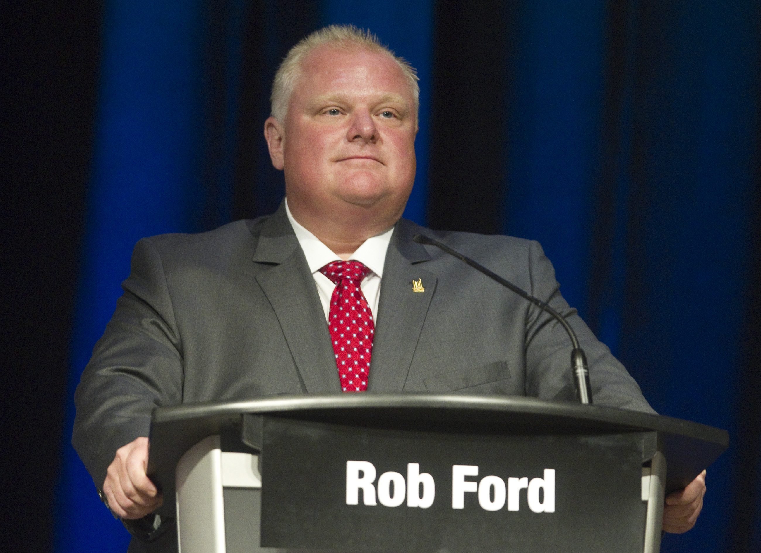 Toronto Mayor Ford participates in a mayoral debate hosted by the Canadian Tamil Congress in Scarborough in this file photo