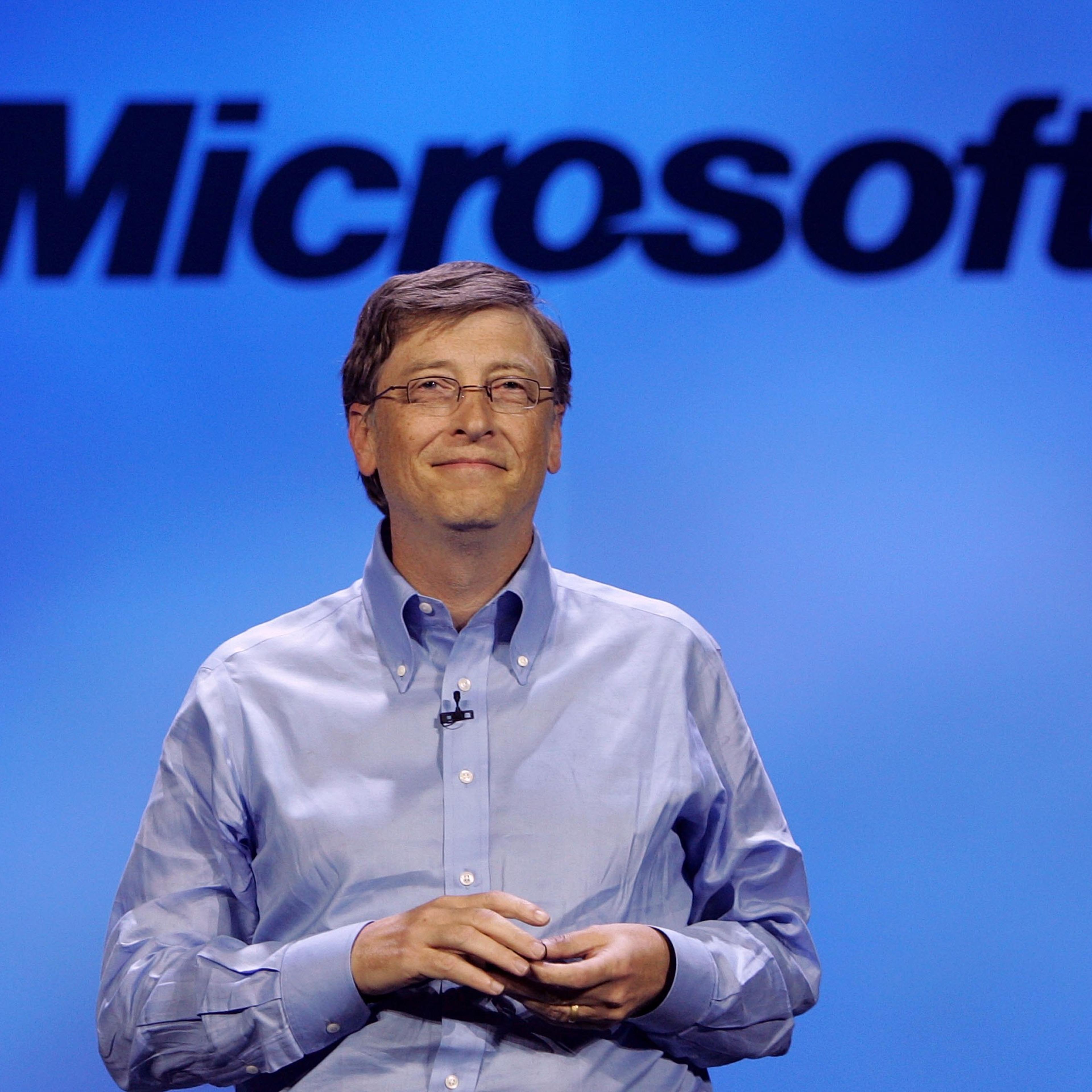 Microsoft chairman Bill Gates delivers a keynote address at the 40th annual Consumer Electronics Show (CES) convention January 7, 2007 in Las Vegas, Nevada.