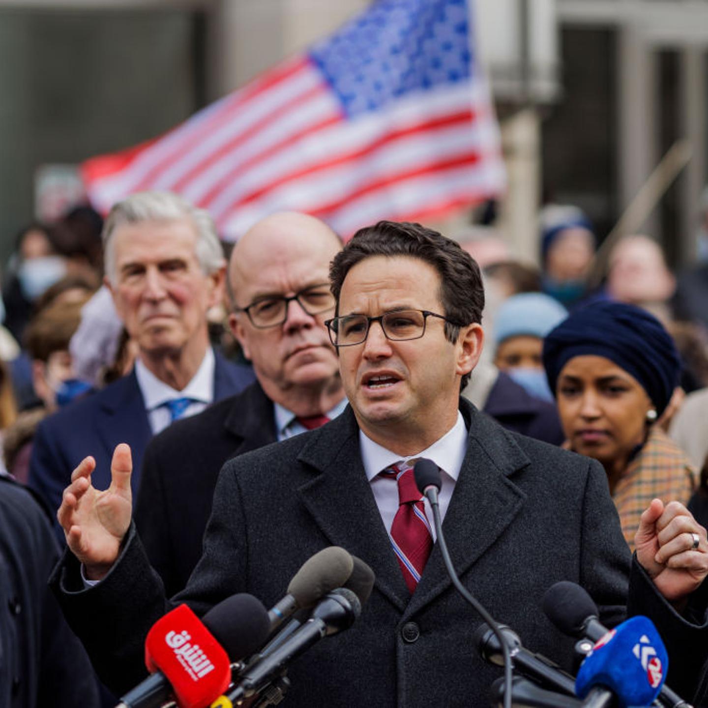 Senator Brian Schatz Speaks Outside USAID