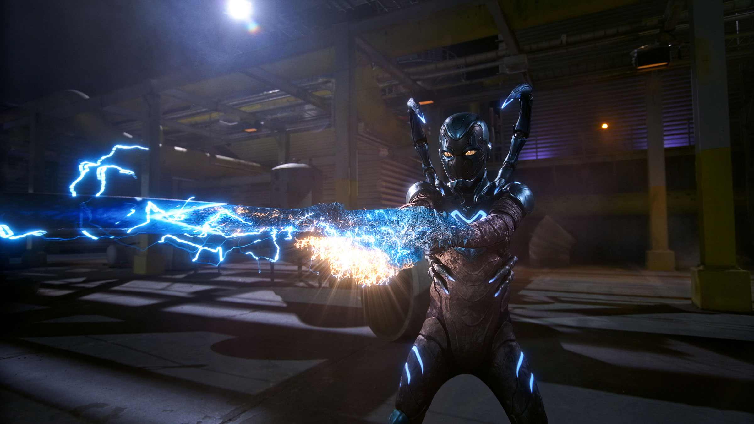 XOLO MARIDUEÑA as Blue Beetle in Warner Bros. Pictures’ action adventure “BLUE BEETLE”