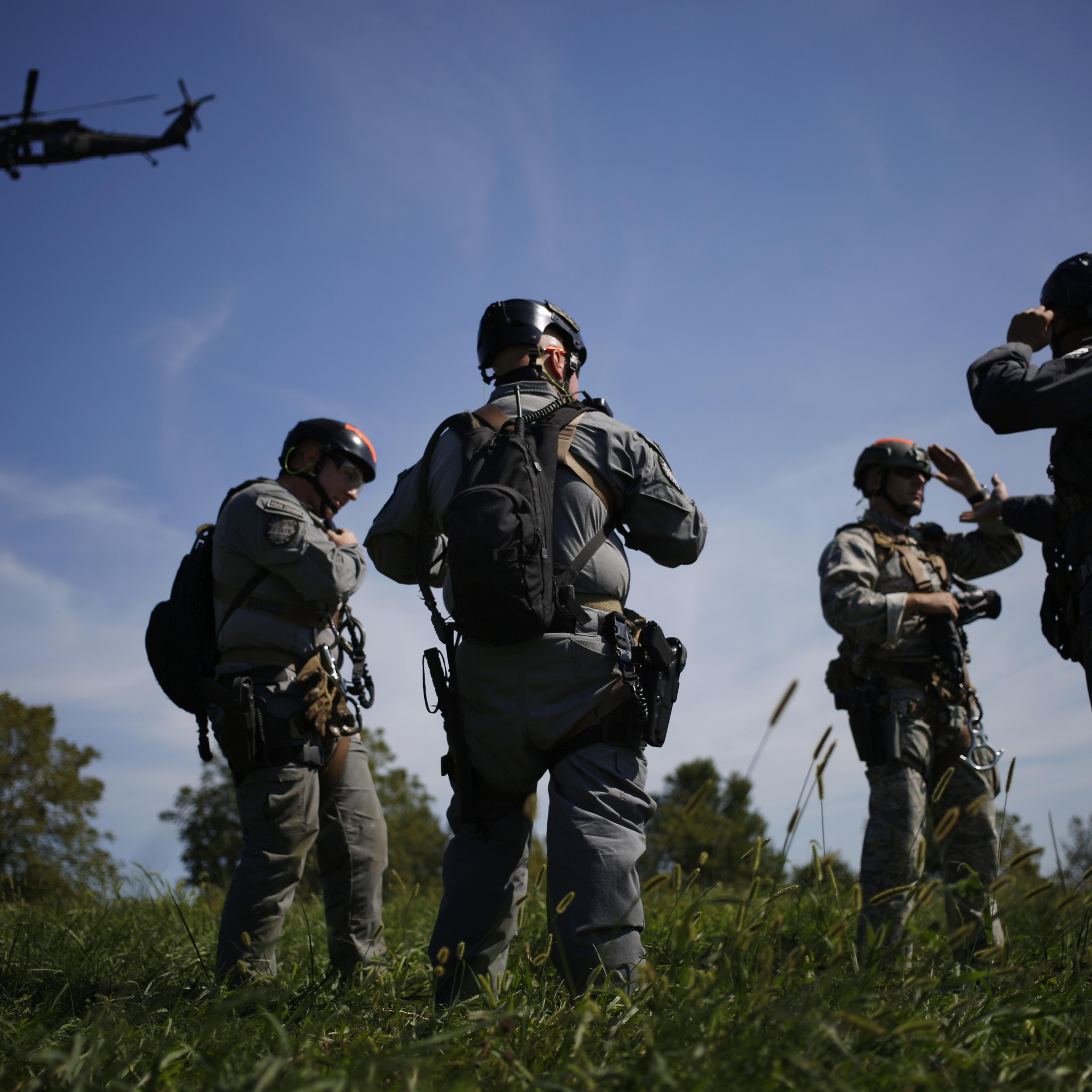 Kentucky State Police And National Guard Harvest And Burn Illegally Grown Marijuana