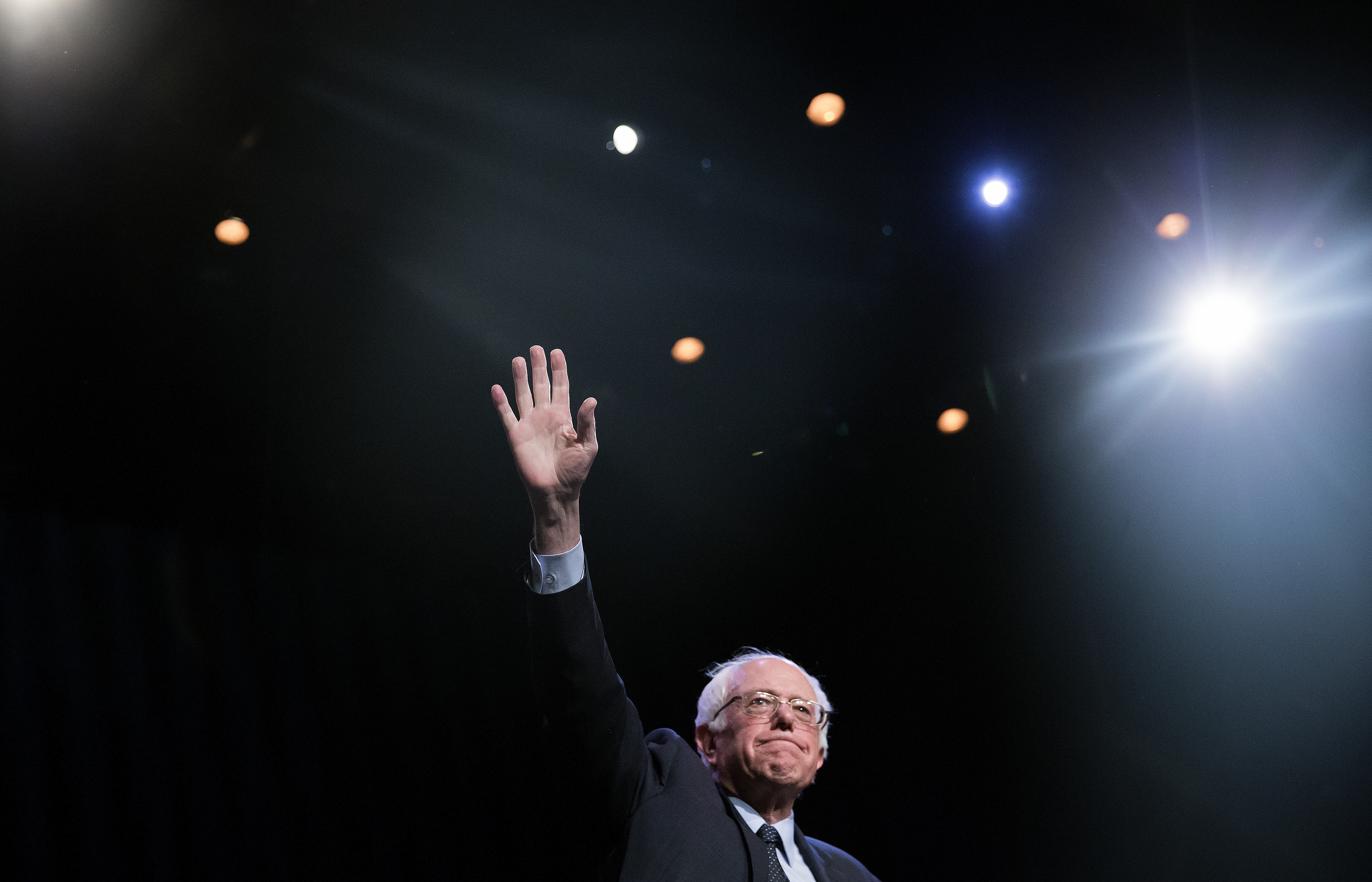 Democratic Presidential Candidate Bernie Sanders Campaigns In New York City