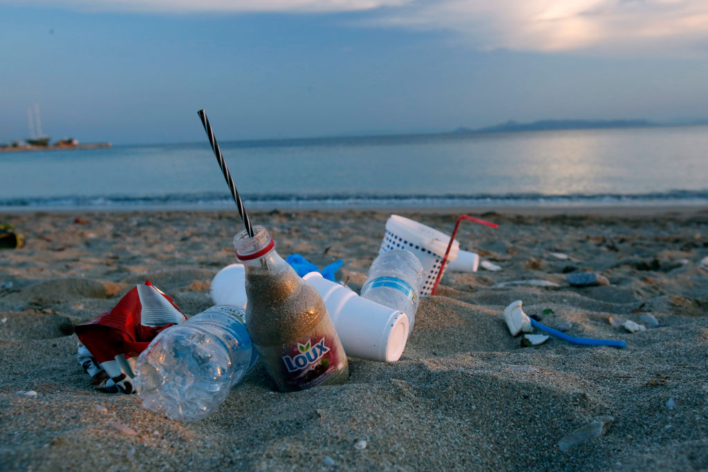 Tourists Leave Mountains Of Plastic Waste On Greek Beaches