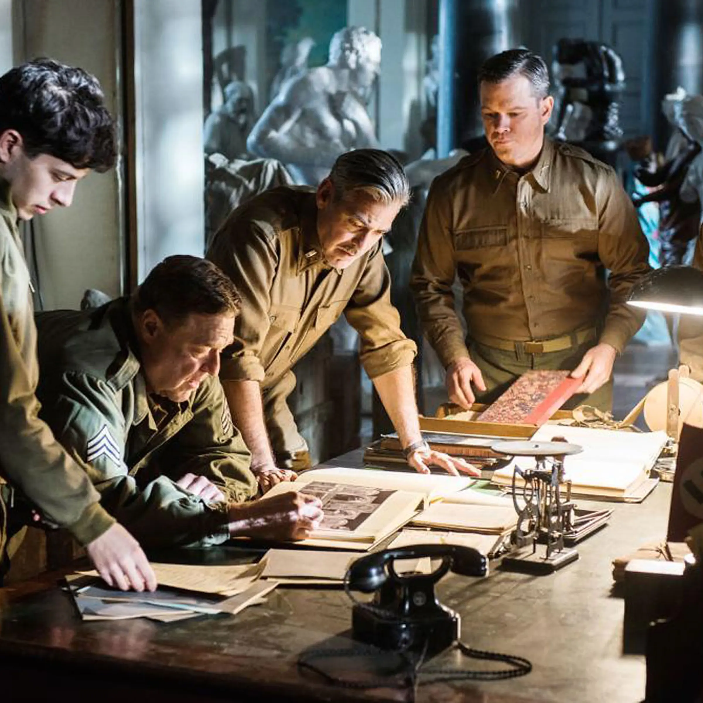 George Clooney’s newest film, Monuments Men, follows the exploits of an Allied platoon of seven “Monuments Men” who enter Germany during the end of World War II to rescue art stolen by the Nazis.