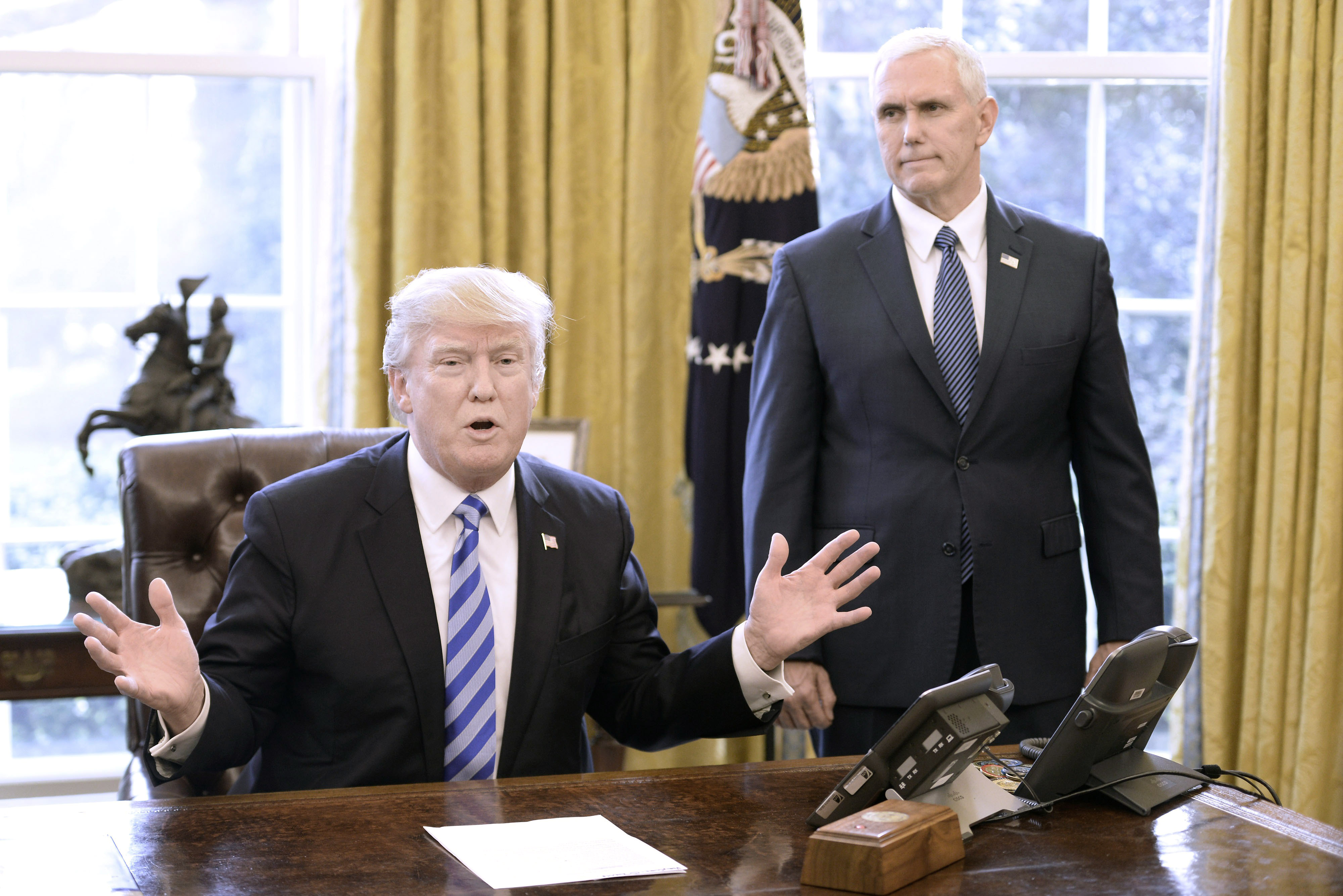 President Trump Speaks After House GOP Pulls Vote On American Health Care Act
